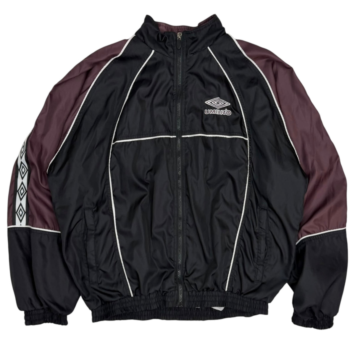 Vintage Umbro Sleeve Logo Track Jacket Black