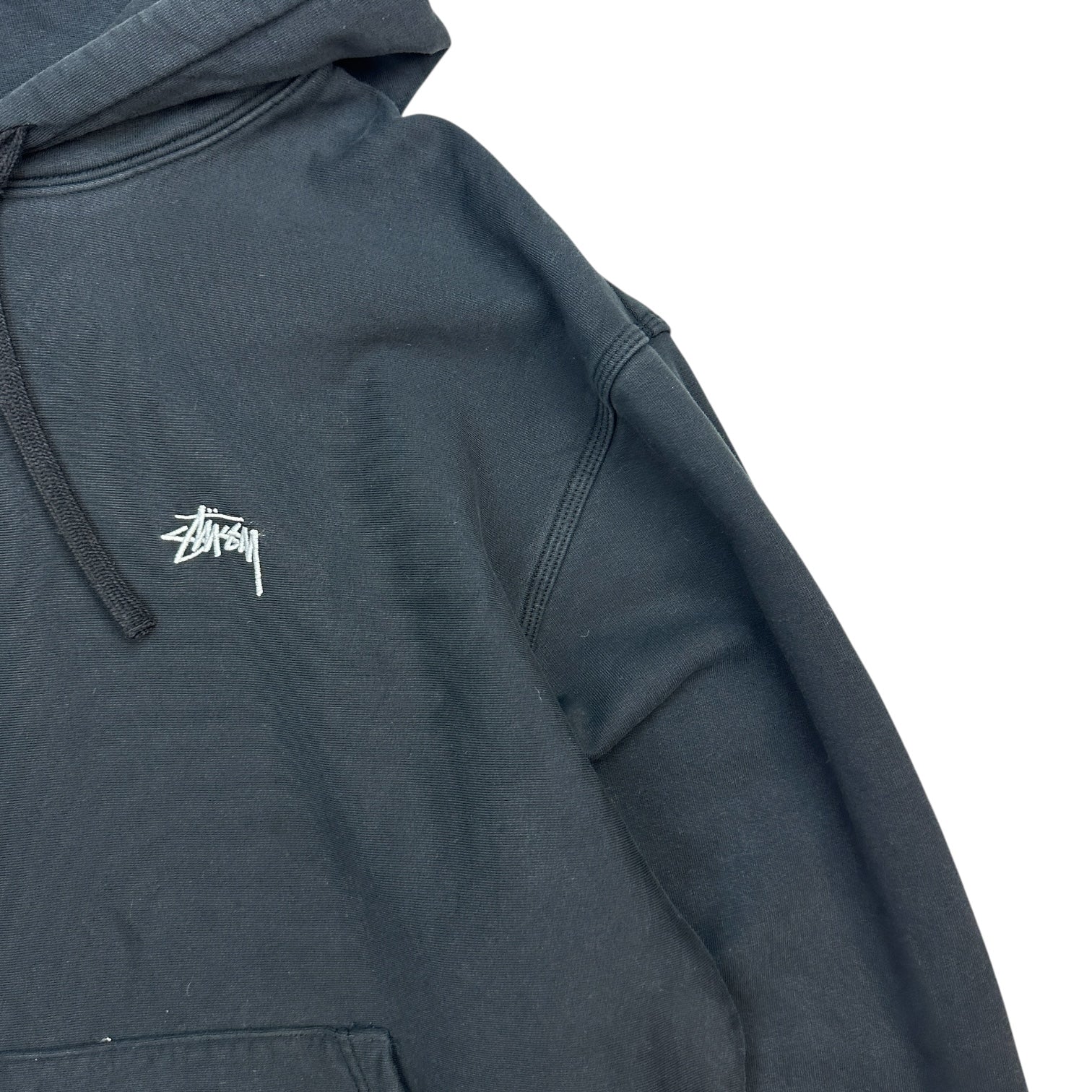 Stussy Stock Logo Hoodie Black