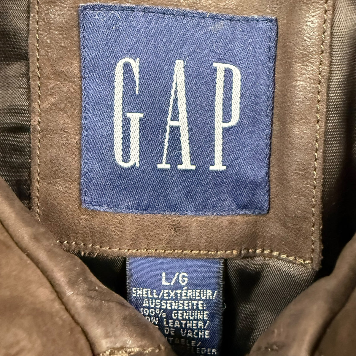 Vintage GAP Leather Jacket Brown