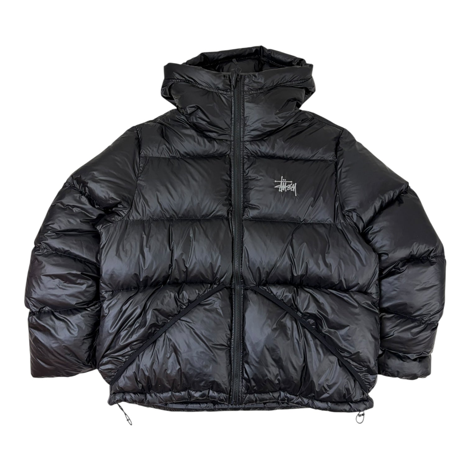 Stussy Micro Ripstop Down Puffer Jacket Black