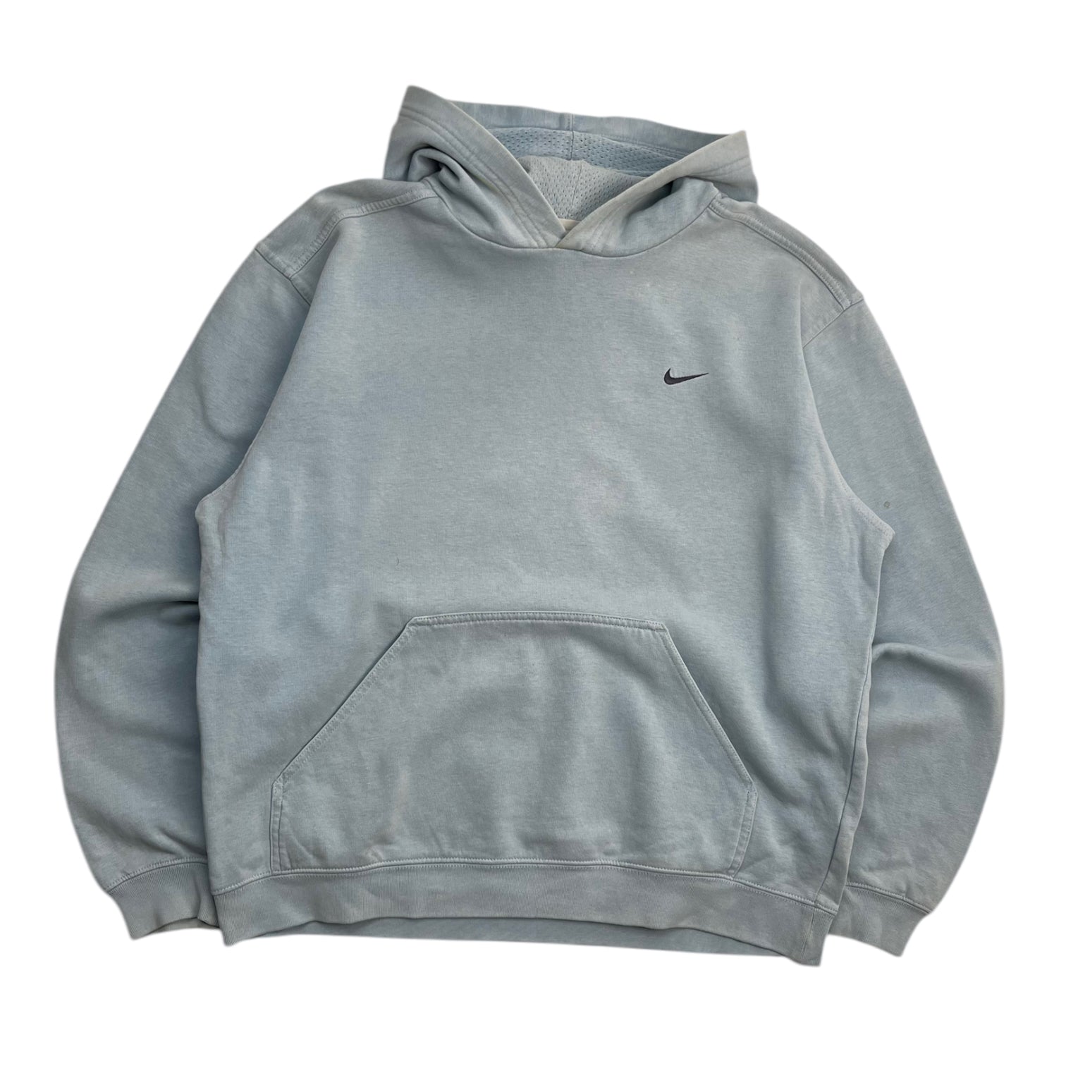 Vintage Nike Side Swoosh Hoodie Pale Blue