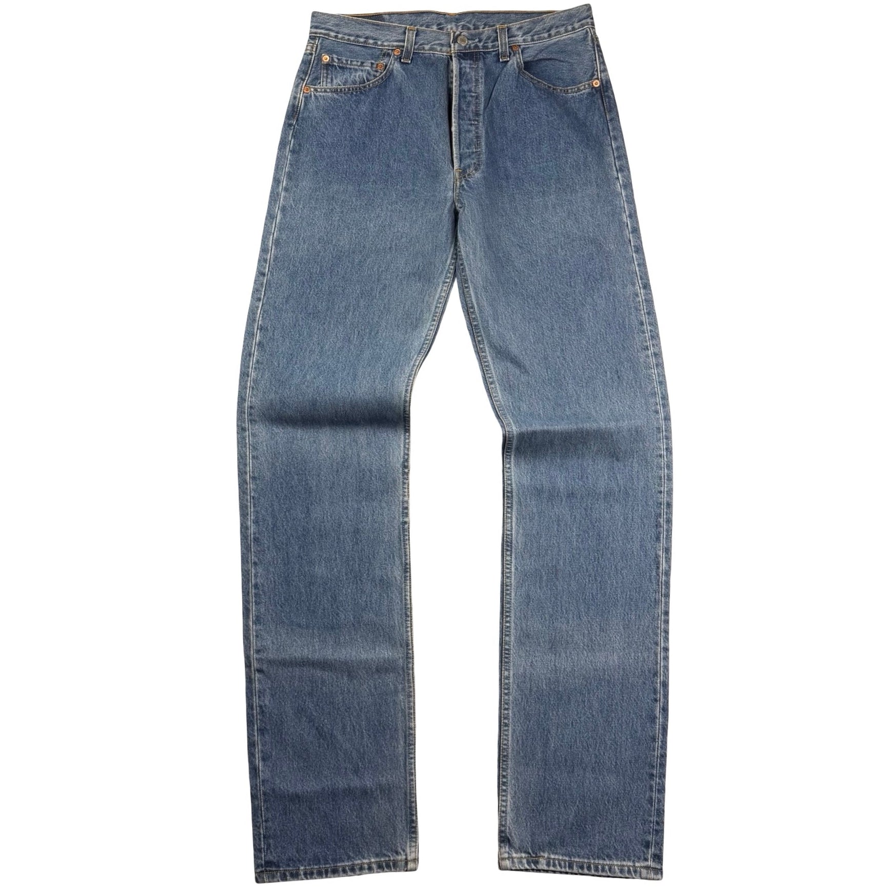 Vintage Levi’s 501 Light Wash Blank Tab Denim Jeans Blue