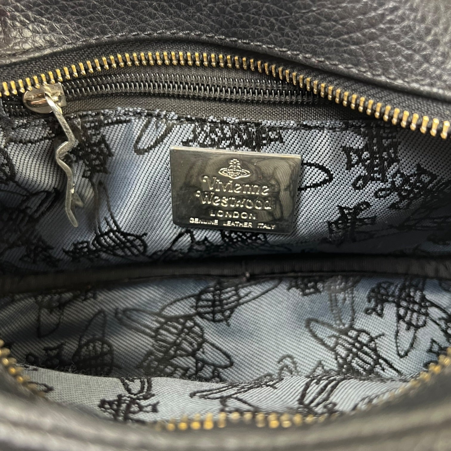 Vivienne Westwood Leather Handbag Black