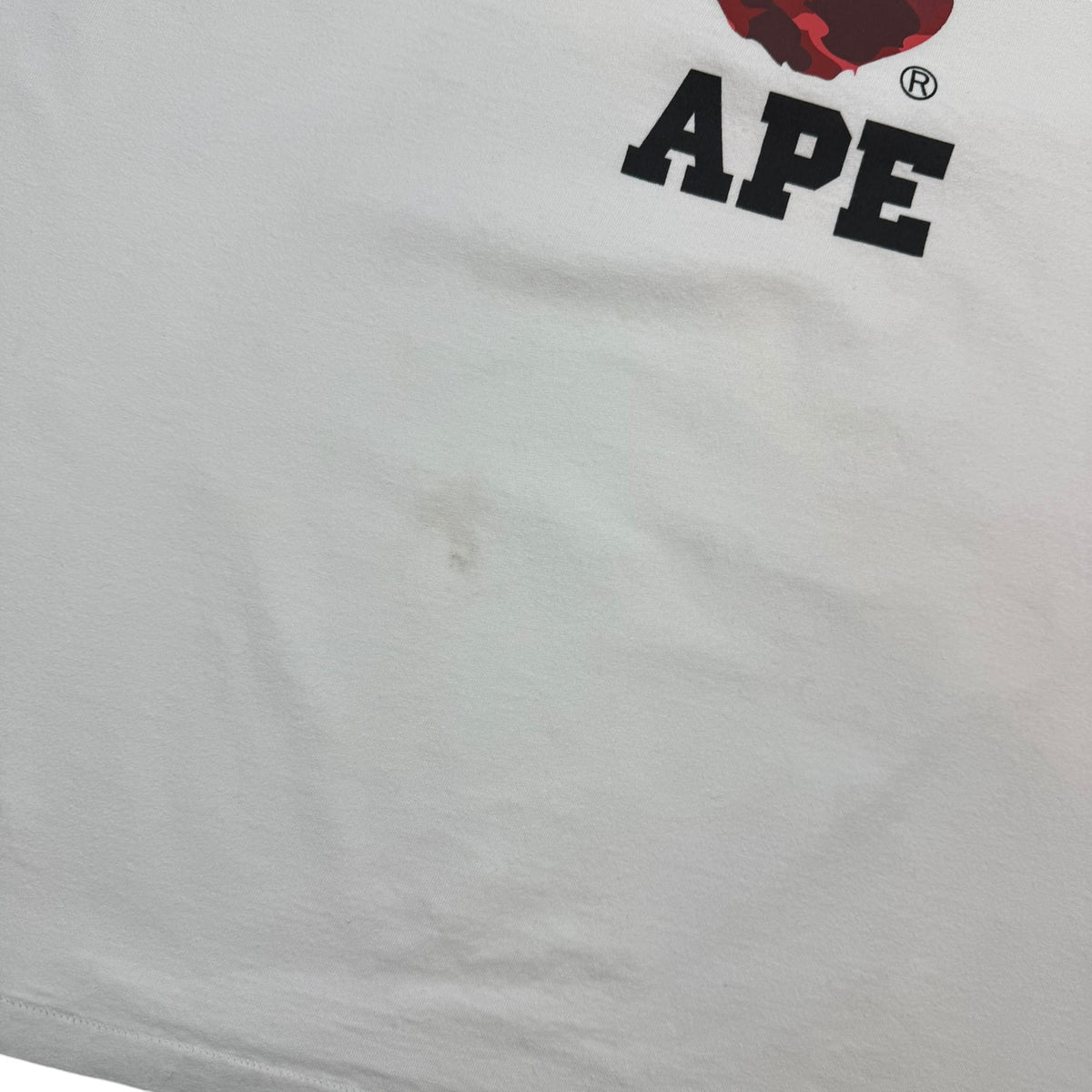 A Bathing Ape Bape Colour Camo College Tee White
