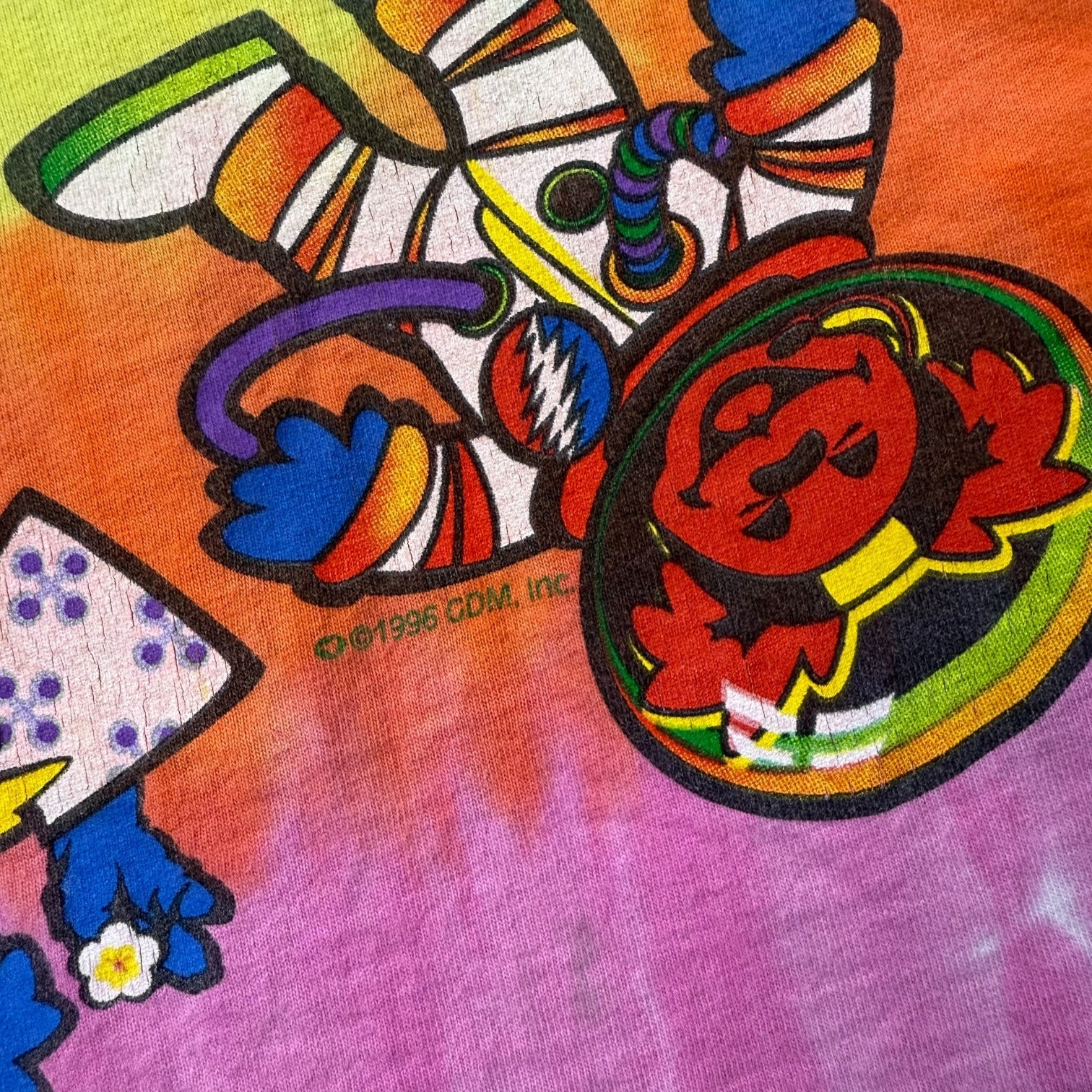 1996 Grateful Dead Dancing Bears Tee Tie Dye