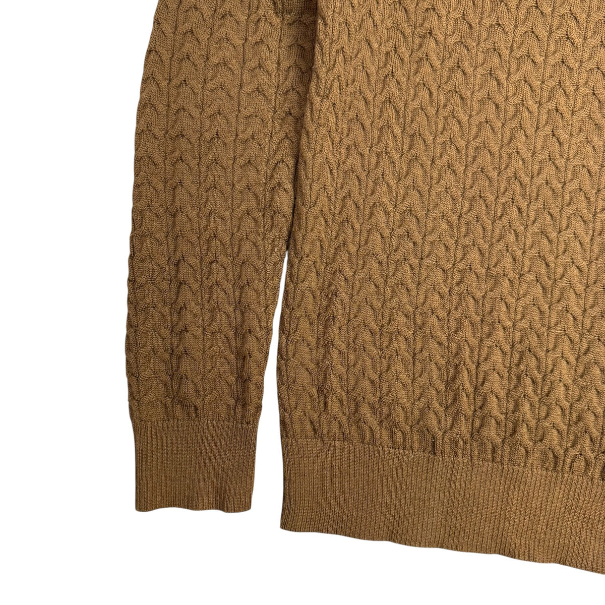 Burberry London Cable Knit Sweater Brown