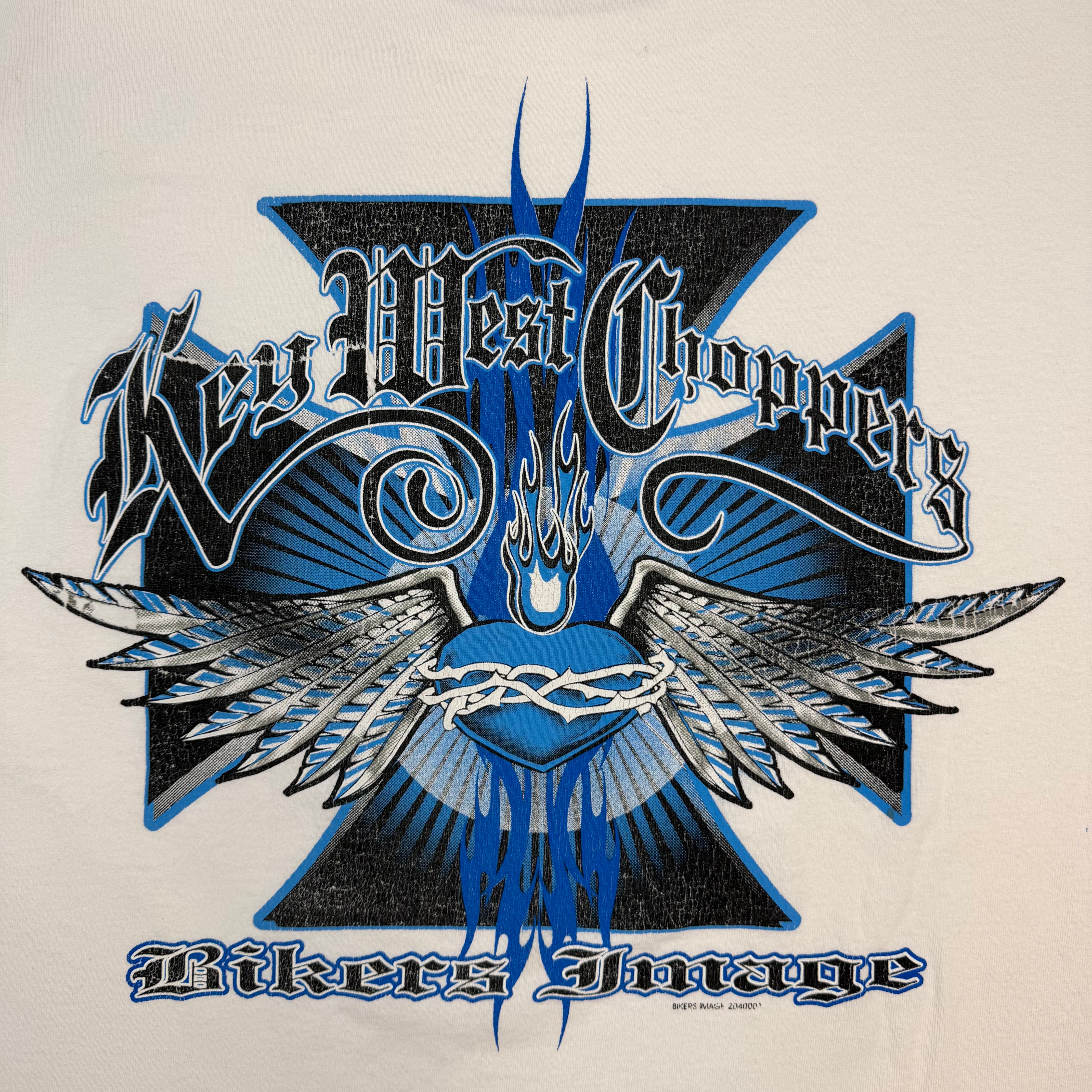 Vintage Key West Choppers Tee White