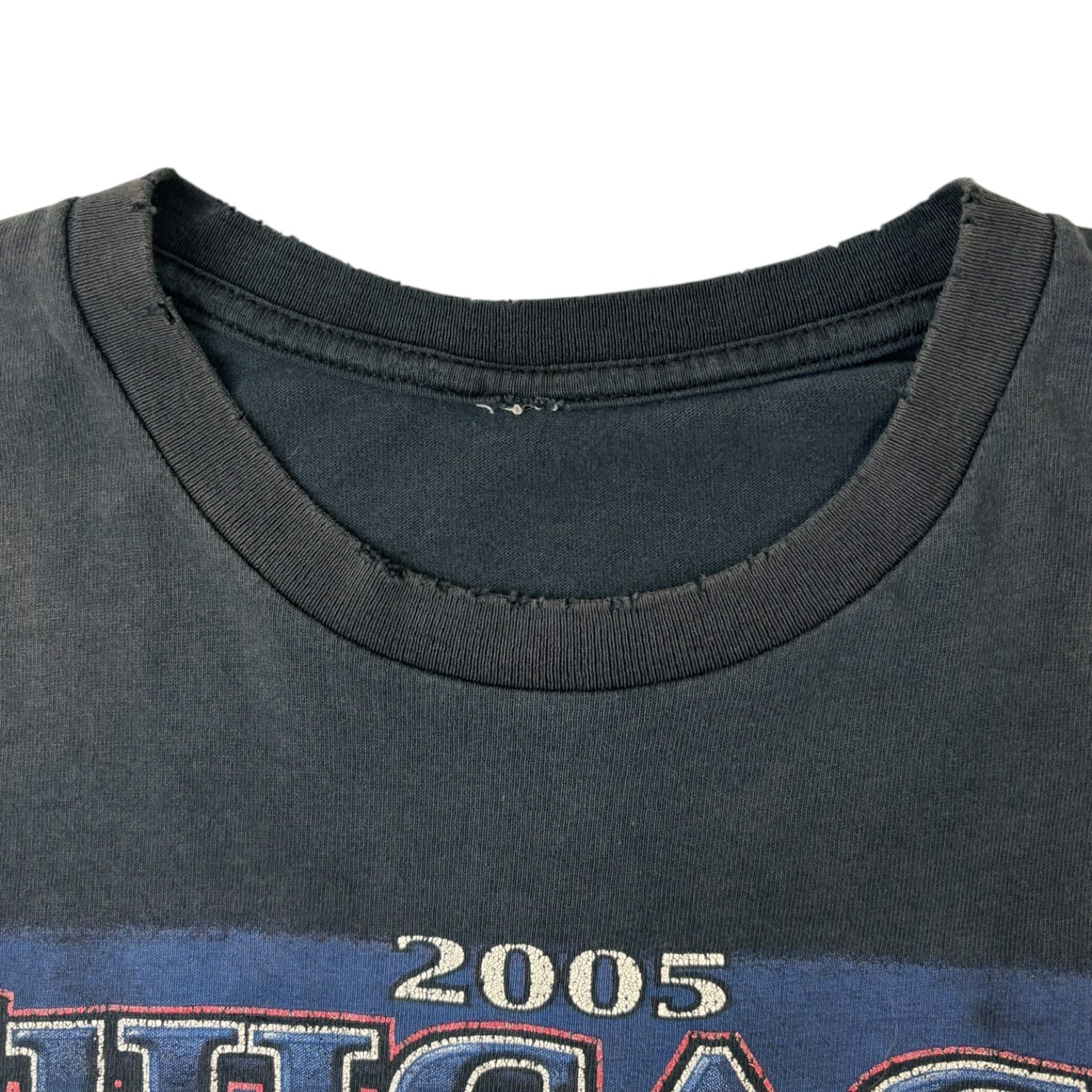 Vintage 2005 MLB Chicago World Champions Grim Reaper T-Shirt Black