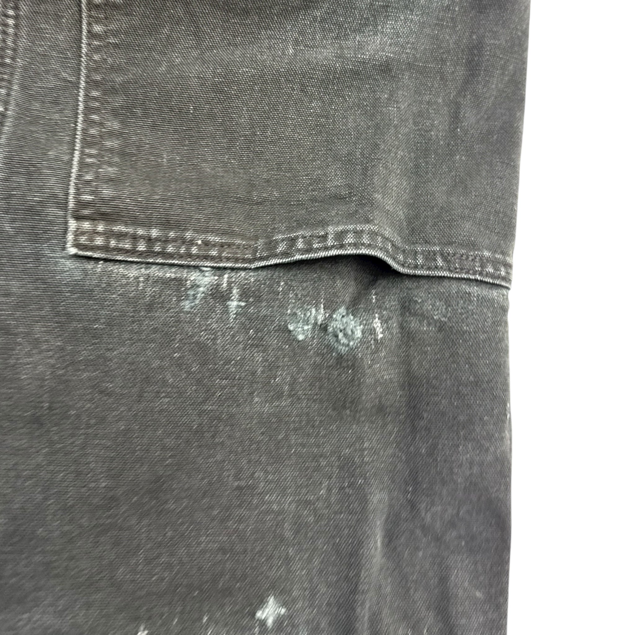 Distressed Carhartt Double Knee Bottoms Black