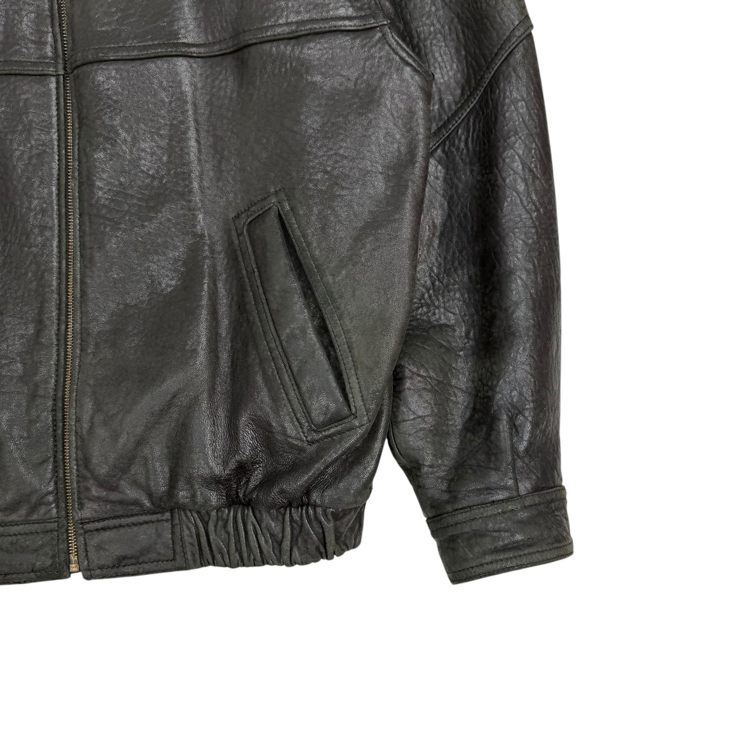 Vintage Profilo Leather Jacket Black