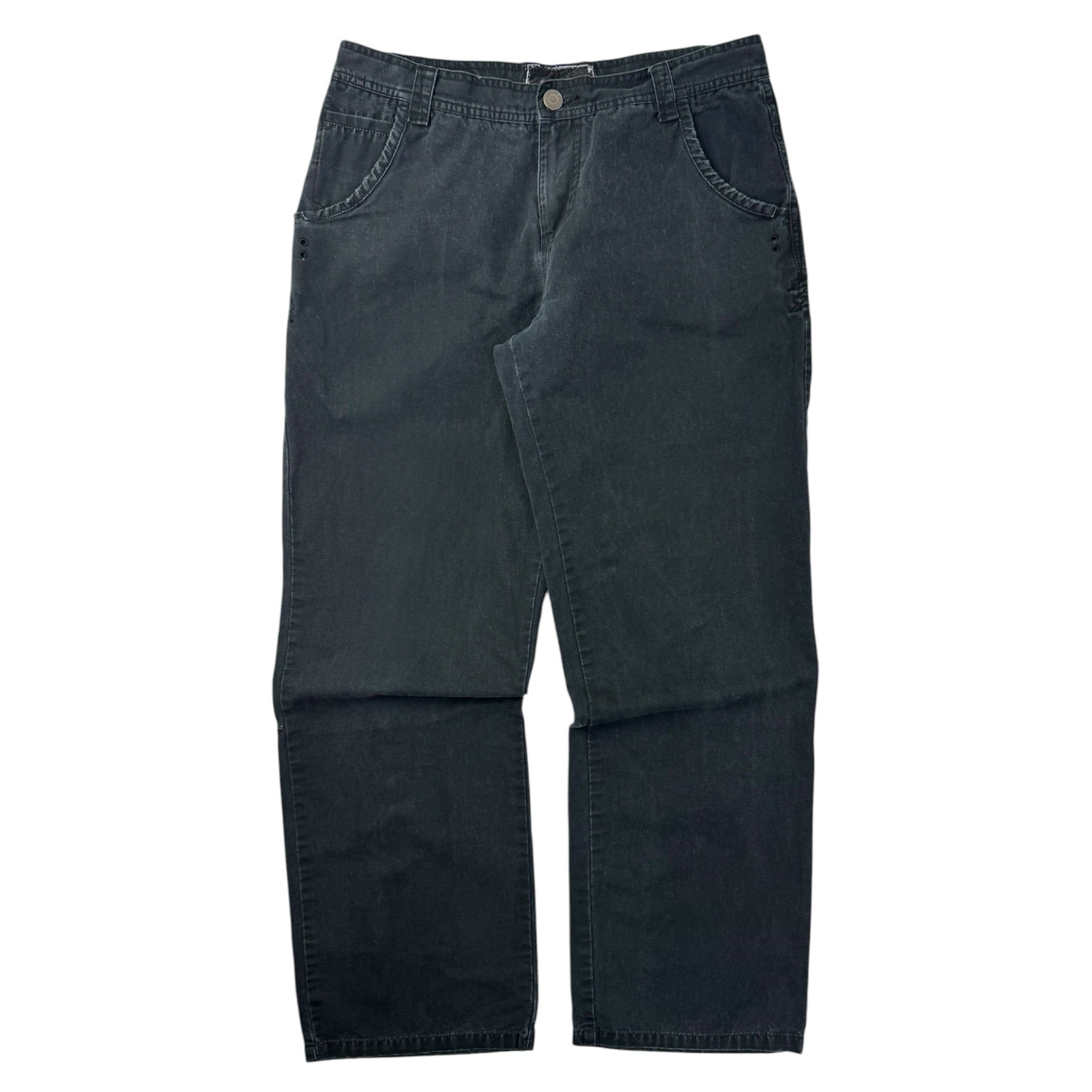 Vintage Y2K Oakley Bootcut Loose Fit Bottoms Black