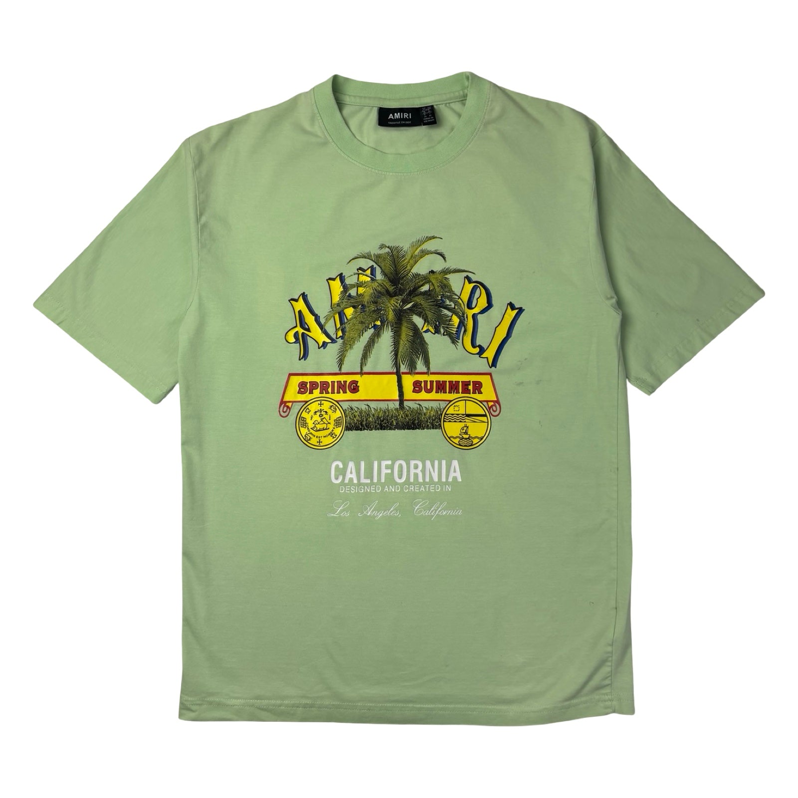 Amiri Beige Other Materials Tee Green