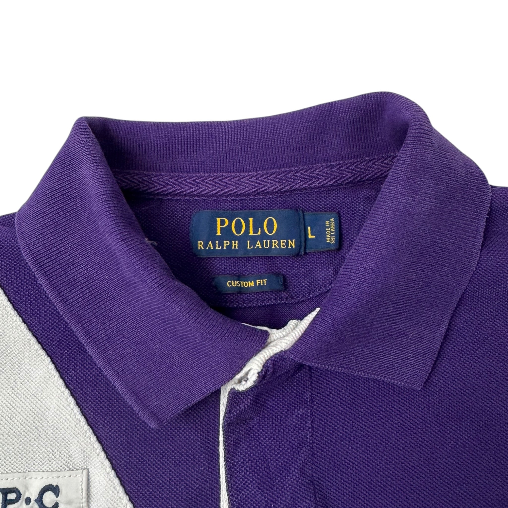 Polo Ralph Lauren Big Pony Stadium Shirt Purple/White