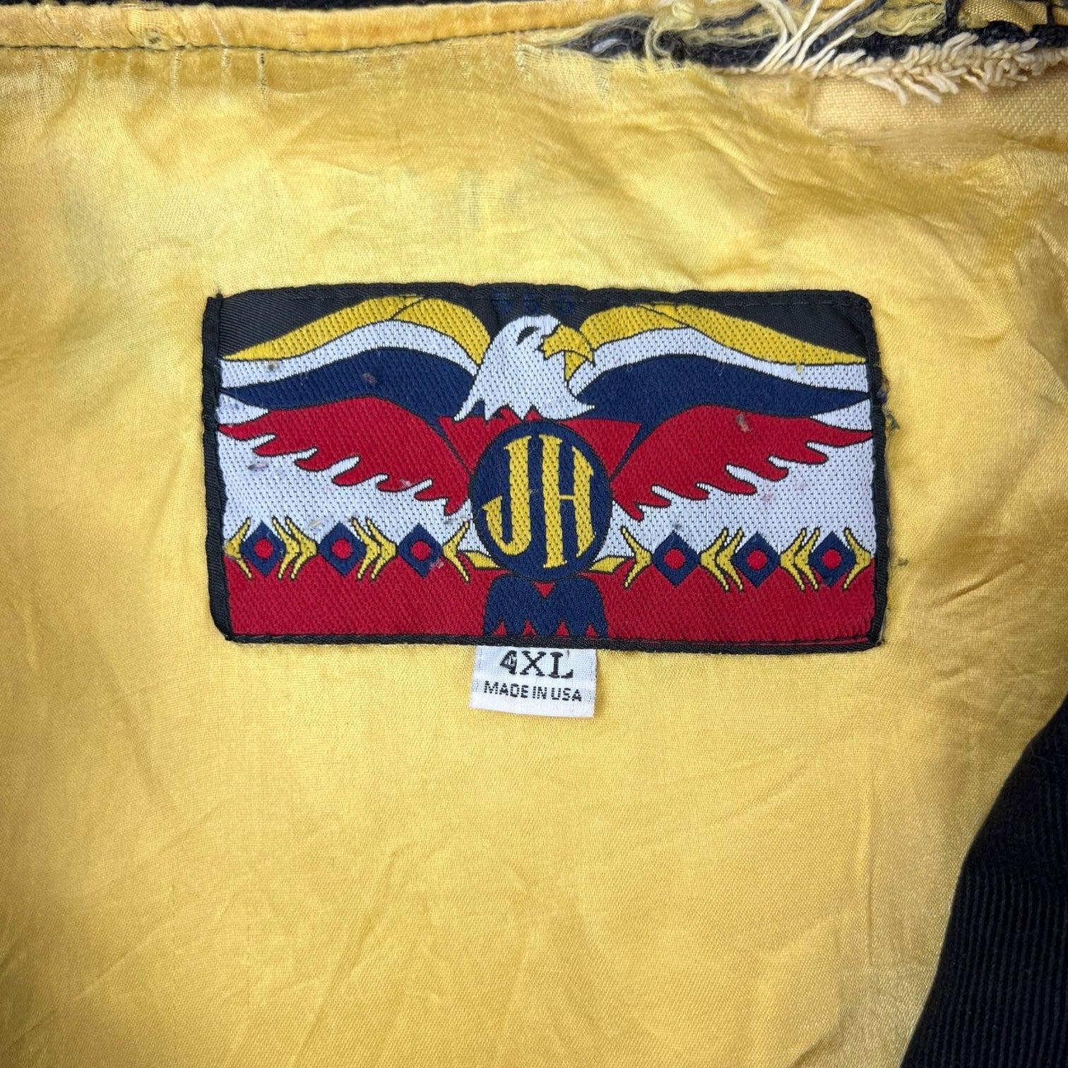 Vintage Jeff Hamilton Cat Racing Jacket Yellow