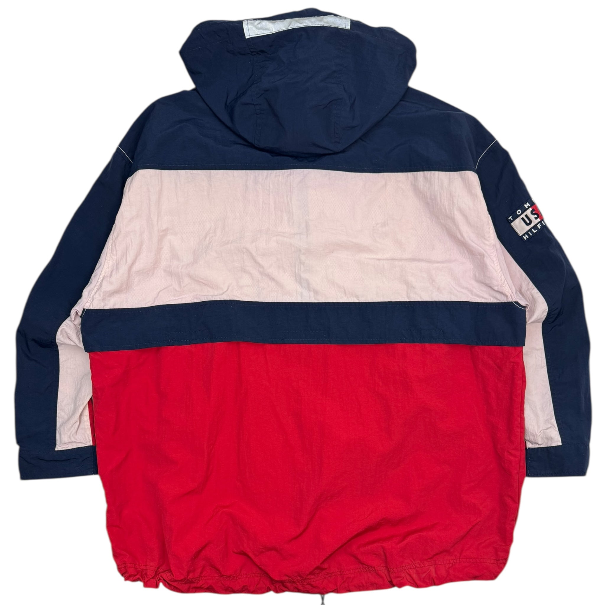 Vintage Tommy Hilfiger USA Quarter Zip Hooded Jacket