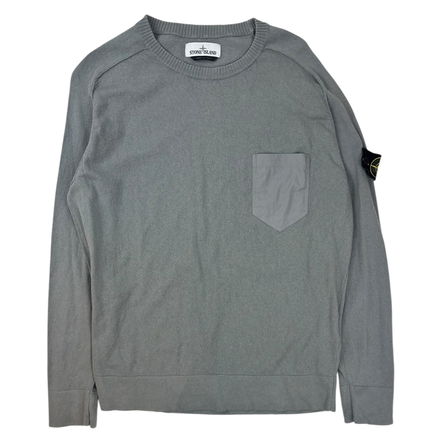 Stone Island Pocket Knit Sweater Grey