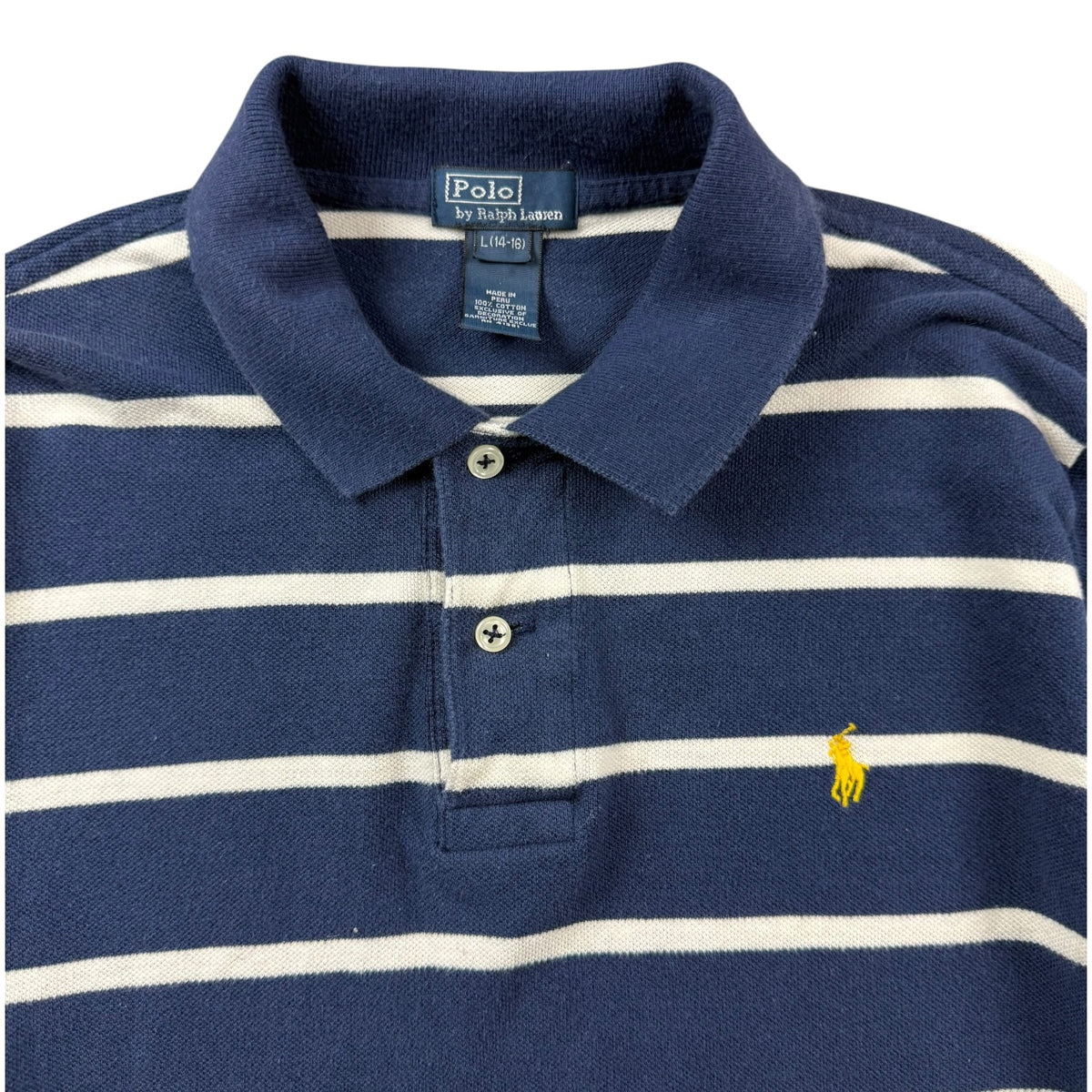 Vintage Youth Polo Ralph Lauren Ruby Polo Blue/White