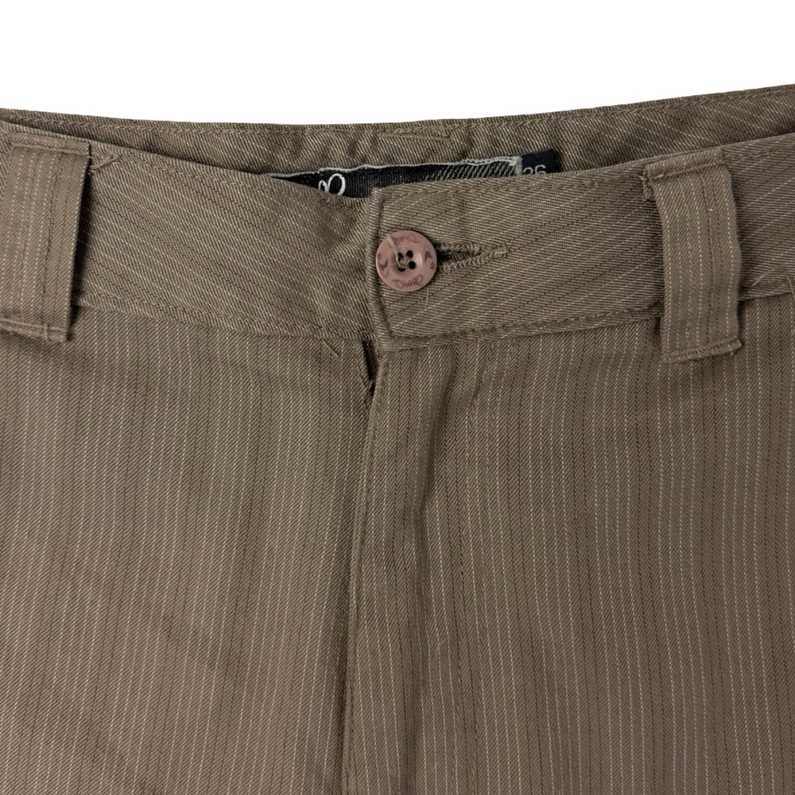 Vintage Y2K O’Neill Striped Shorts Light Taupe