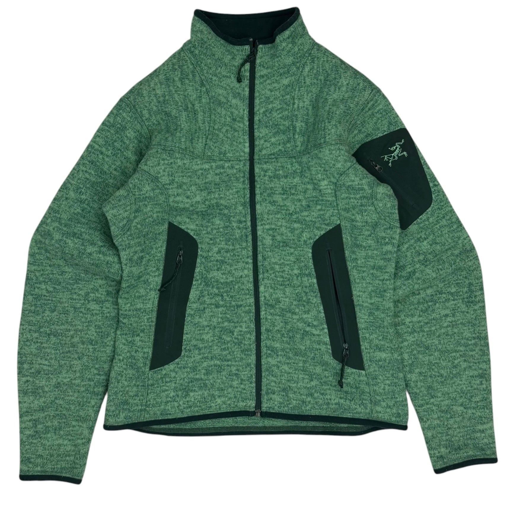 (W) Arcteryx Fleece Zip Up Jacket Green