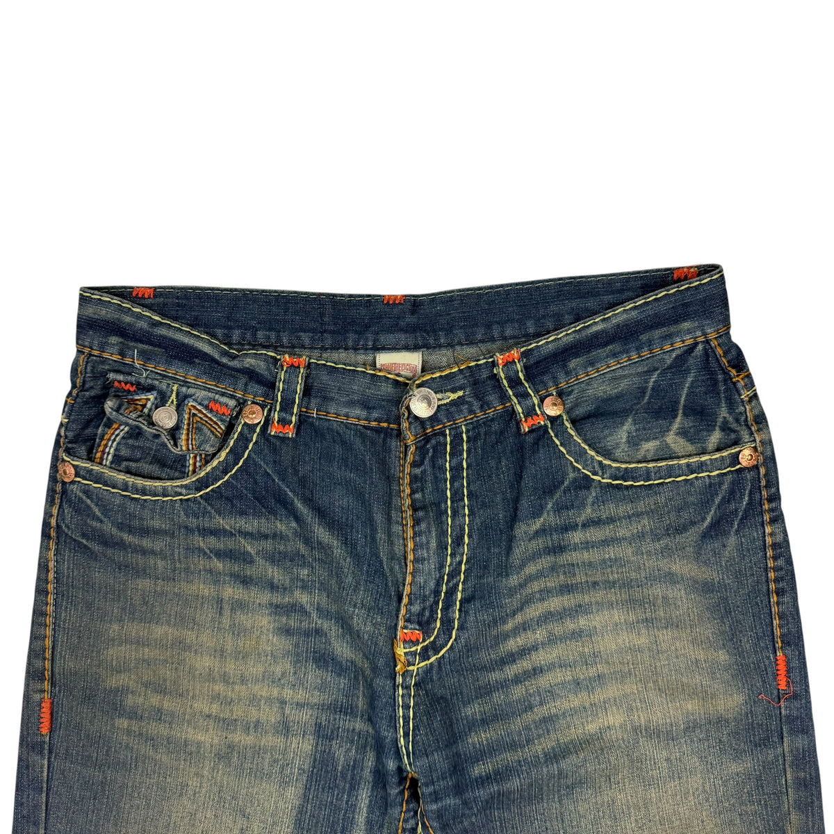 Vintage True Religion Flared Jeans Blue