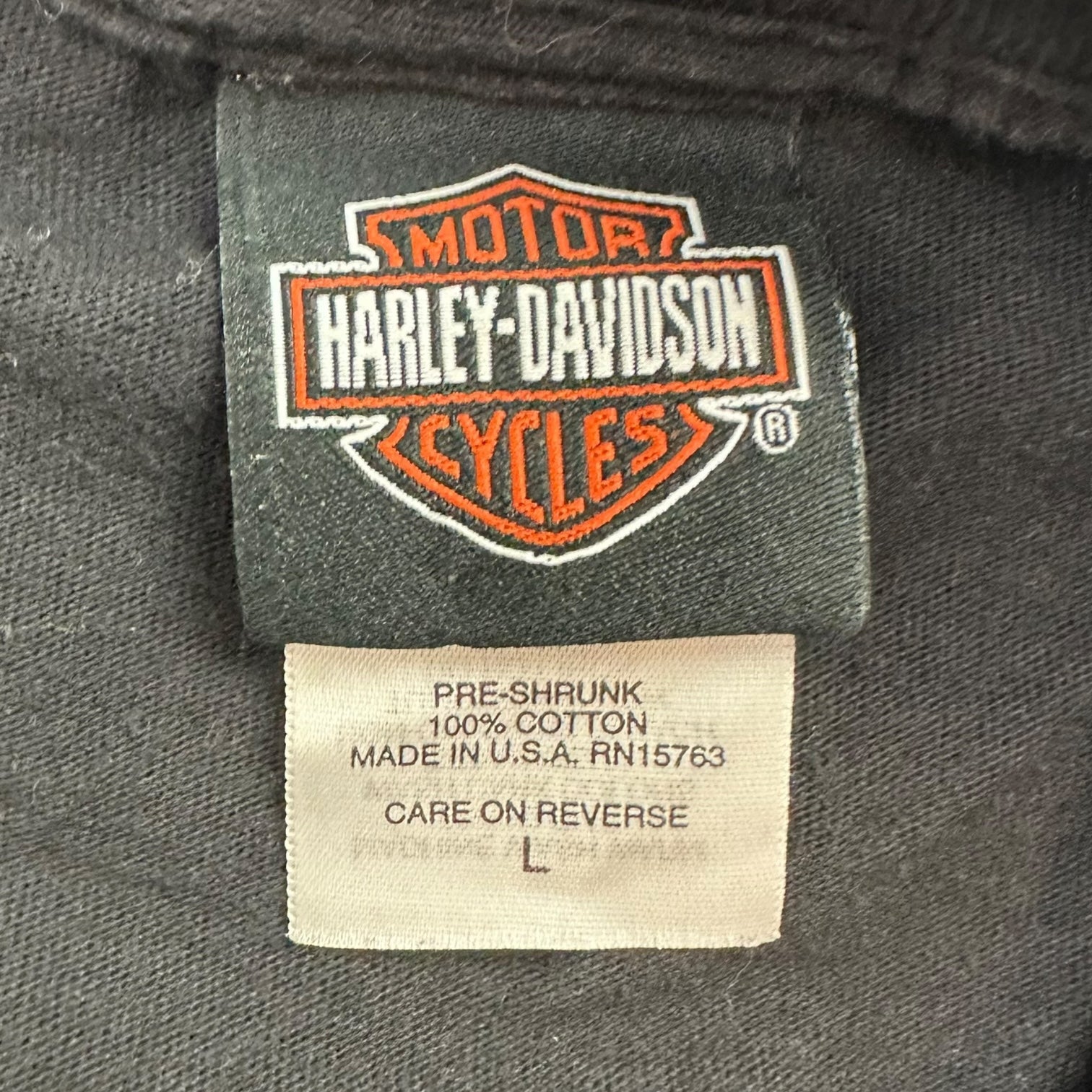 2003 Vintage Harley Davidson Of Missouri Tee Black