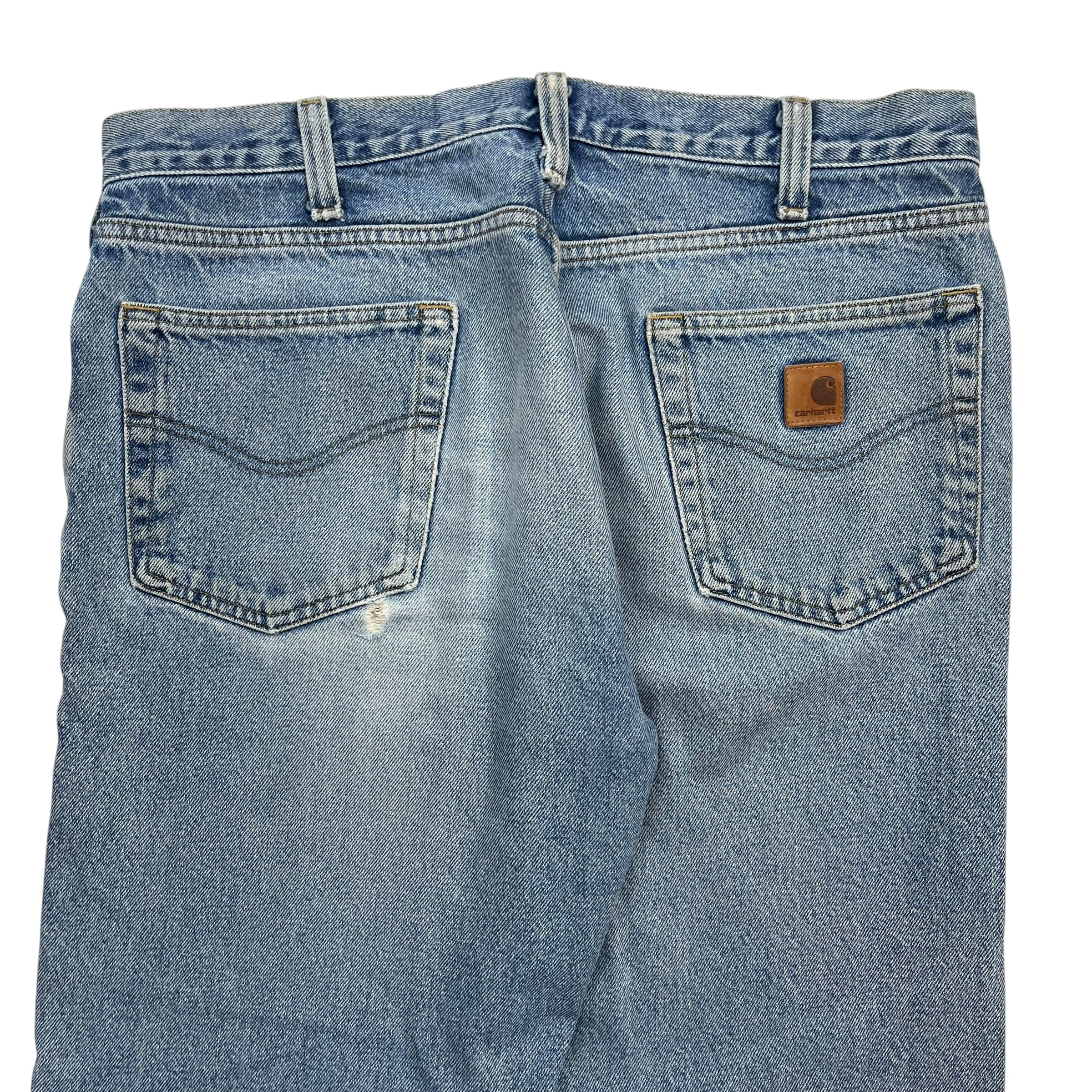 Vintage Carhartt Denim Work Pants Light Wash Blue