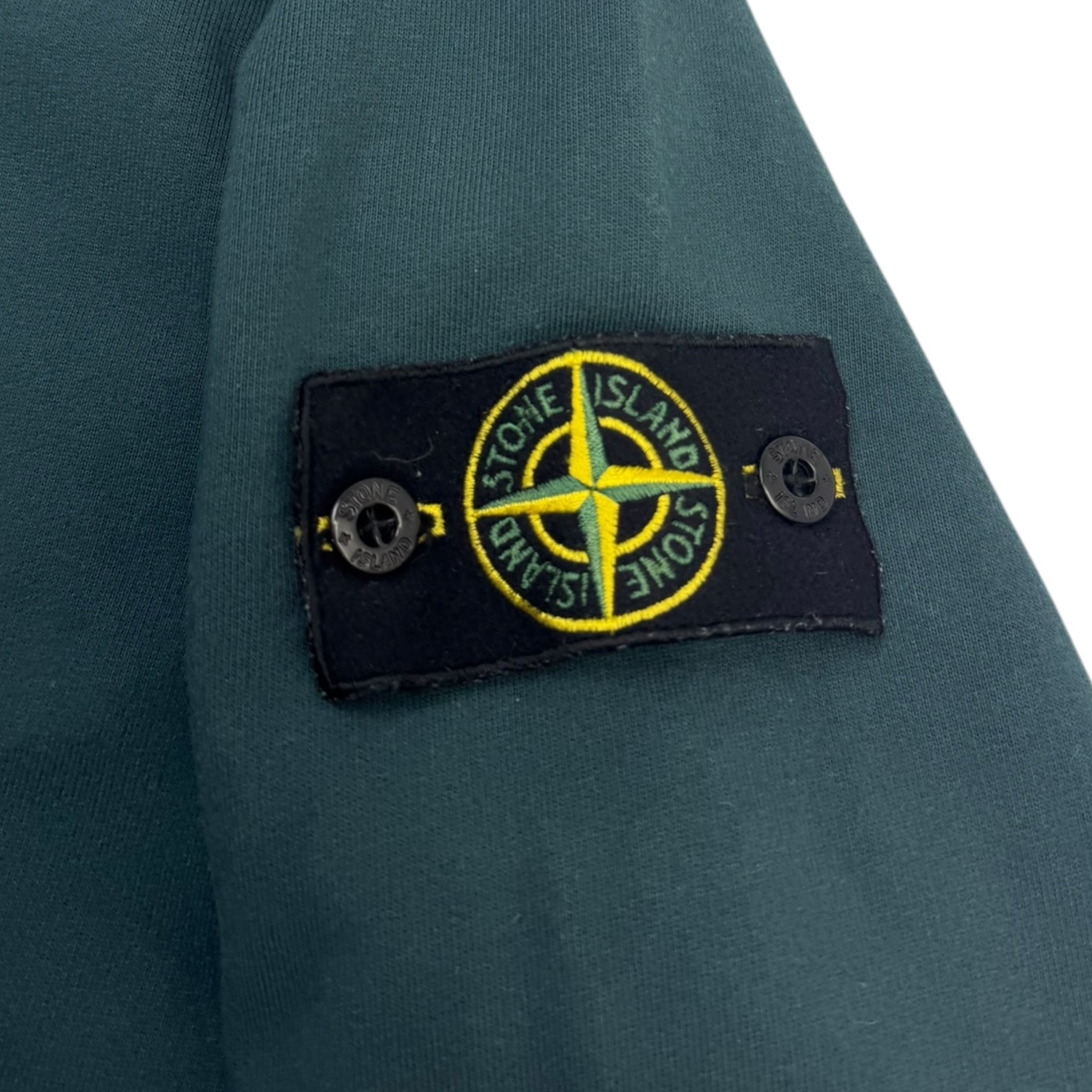 Stone Island Patch Logo Crewneck Green