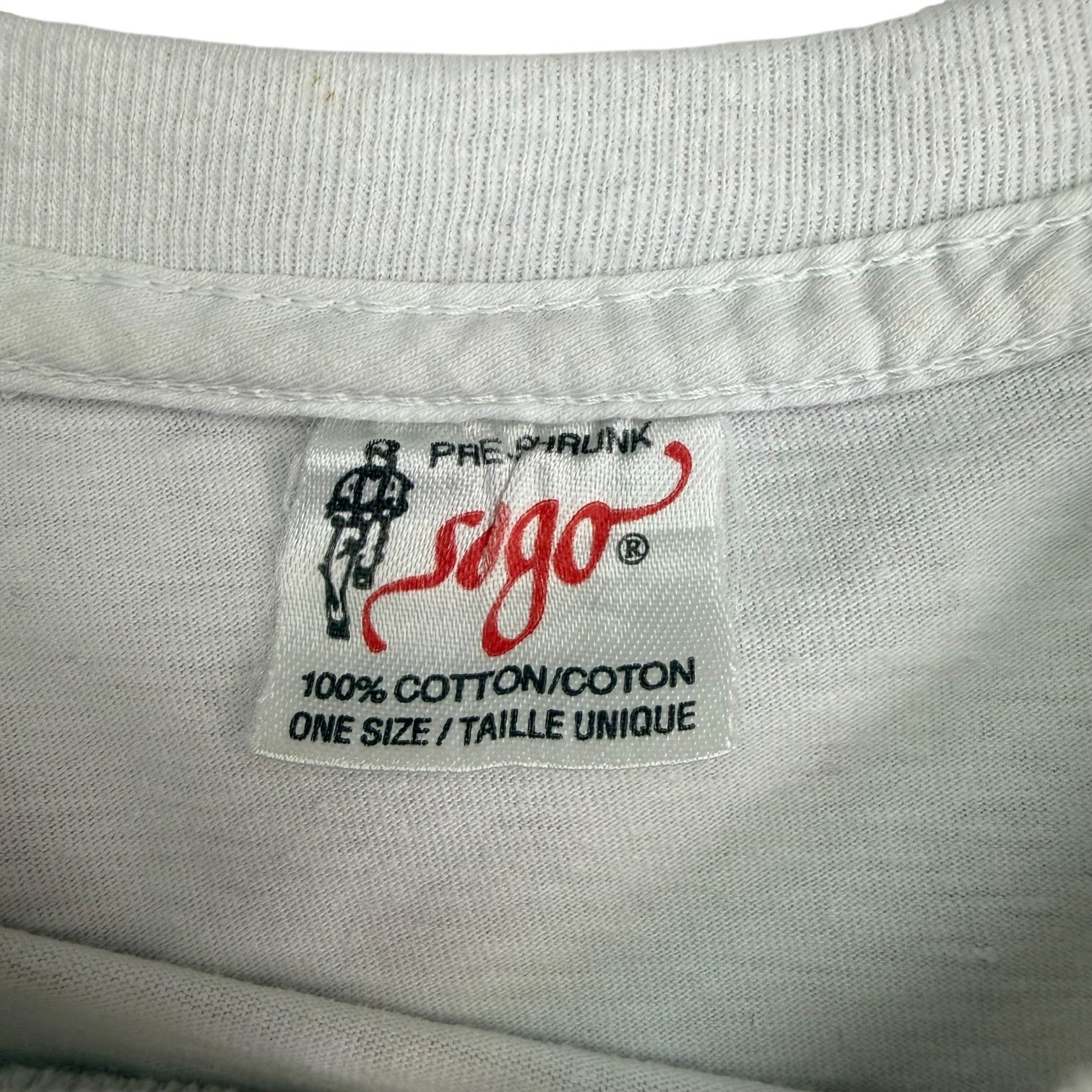 1994/95 Rolling Stones Voodoo Lounge World Tour Tee White