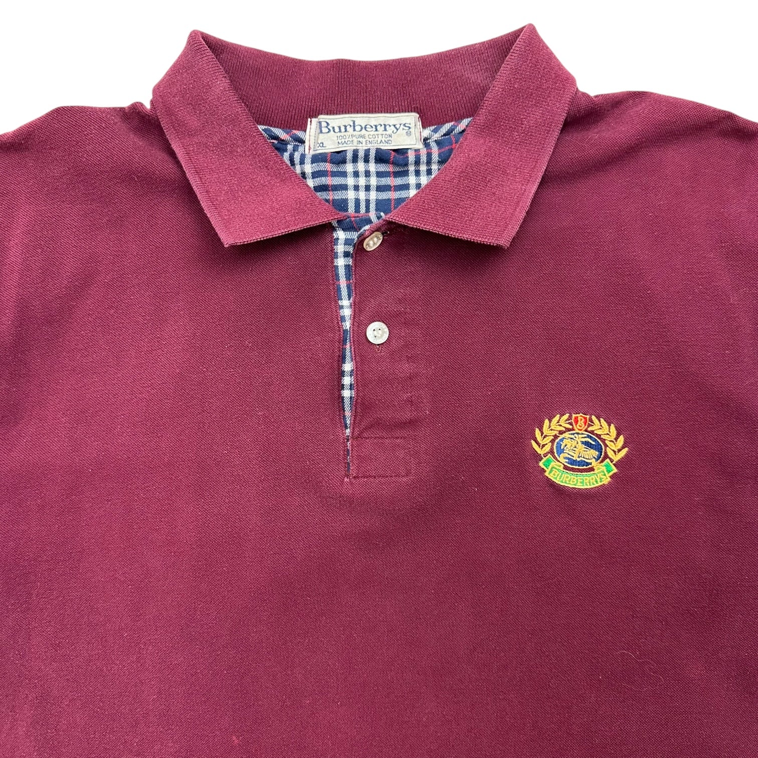 Burberry Polo Shirt Burgandy