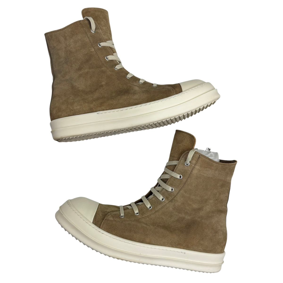 Rick Owens Ramone Sneaks Beige Temple (Used)