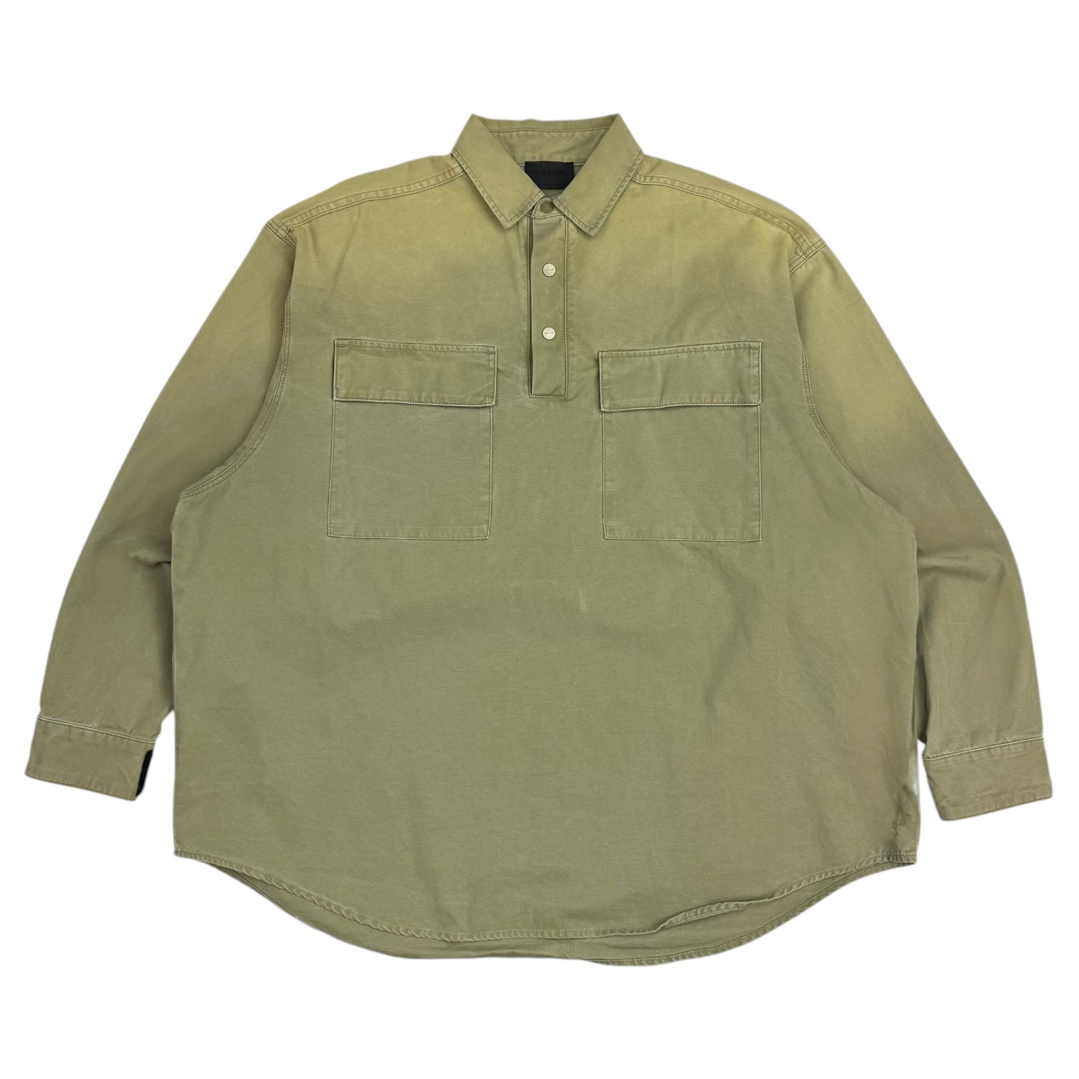 Fear Of God Seventh Collection Military Canvas Pullover Shirt Green