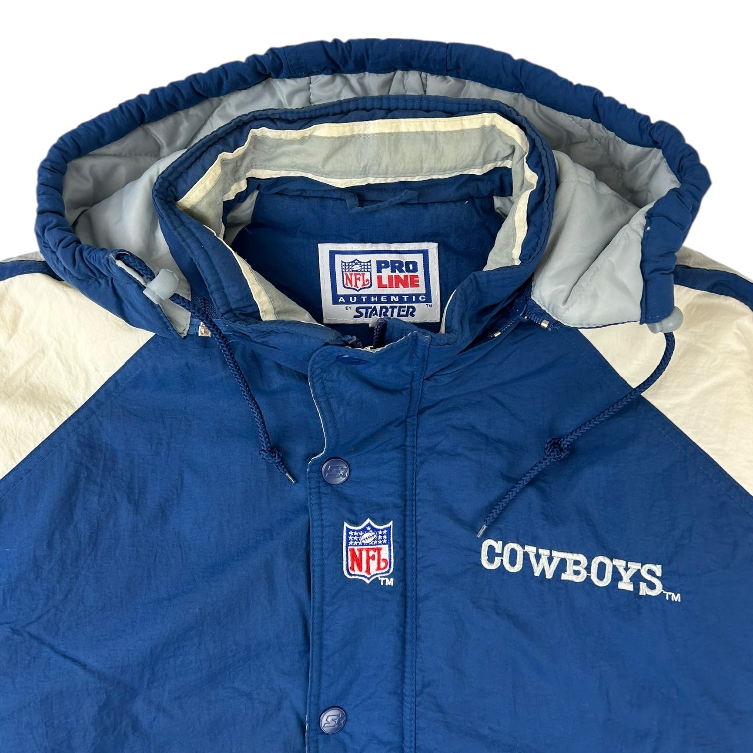 Vintage Starter Dallas Cowboys Jacket Blue/White