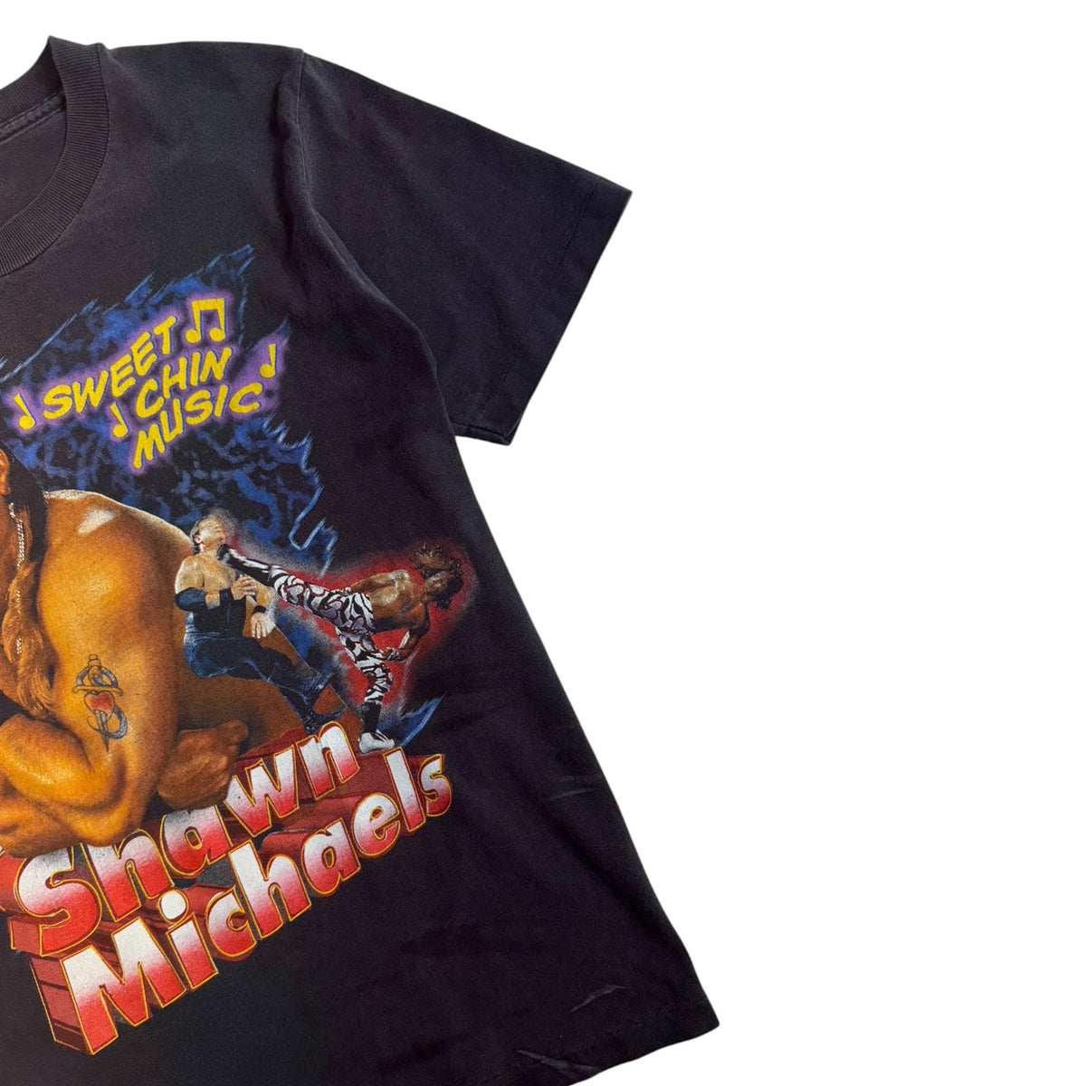Vintage 1990s WWF Shawn Michaels Sweet Chin Music Black