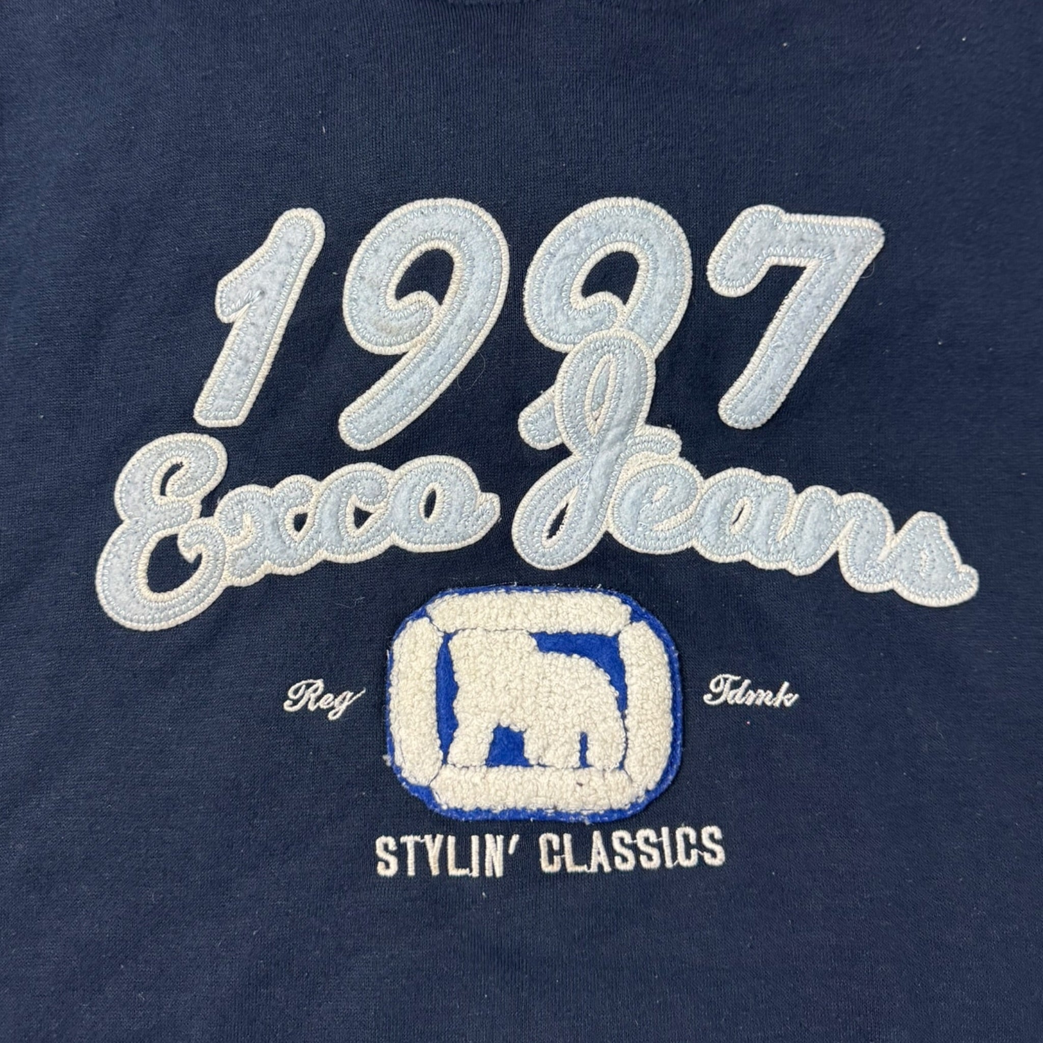 Vintage Y2K Exco Jeans Embroidered Hoodie