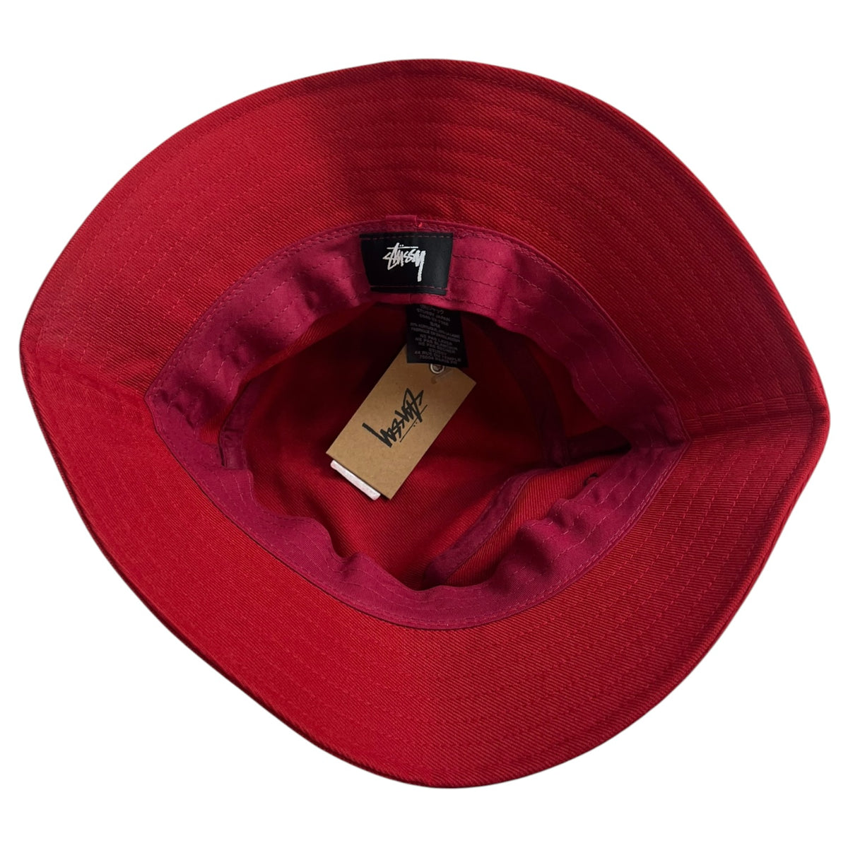Stussy Big Stock Bucket Hat Red