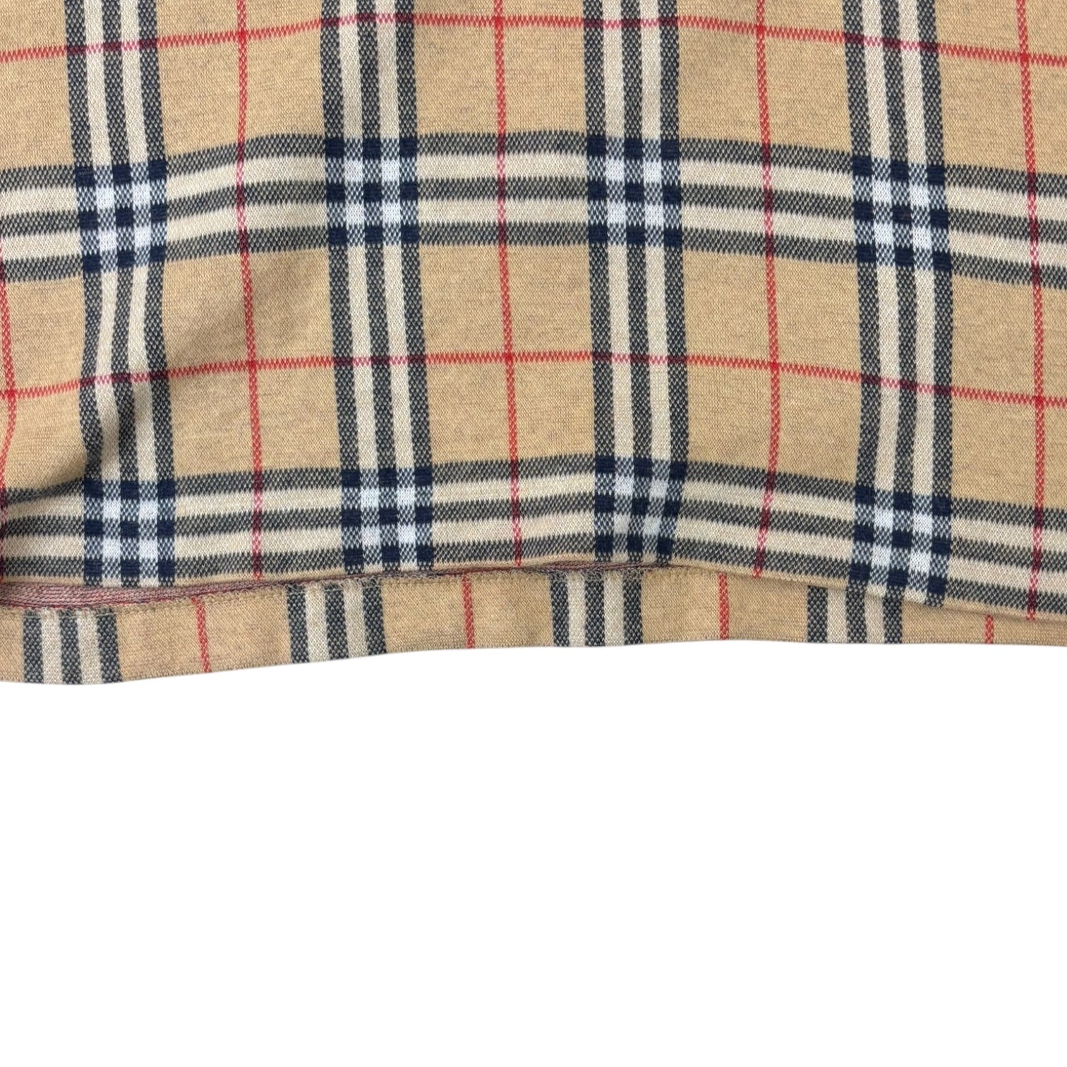 Burberrys of London Nova Check Long Sleeve Polo Tan