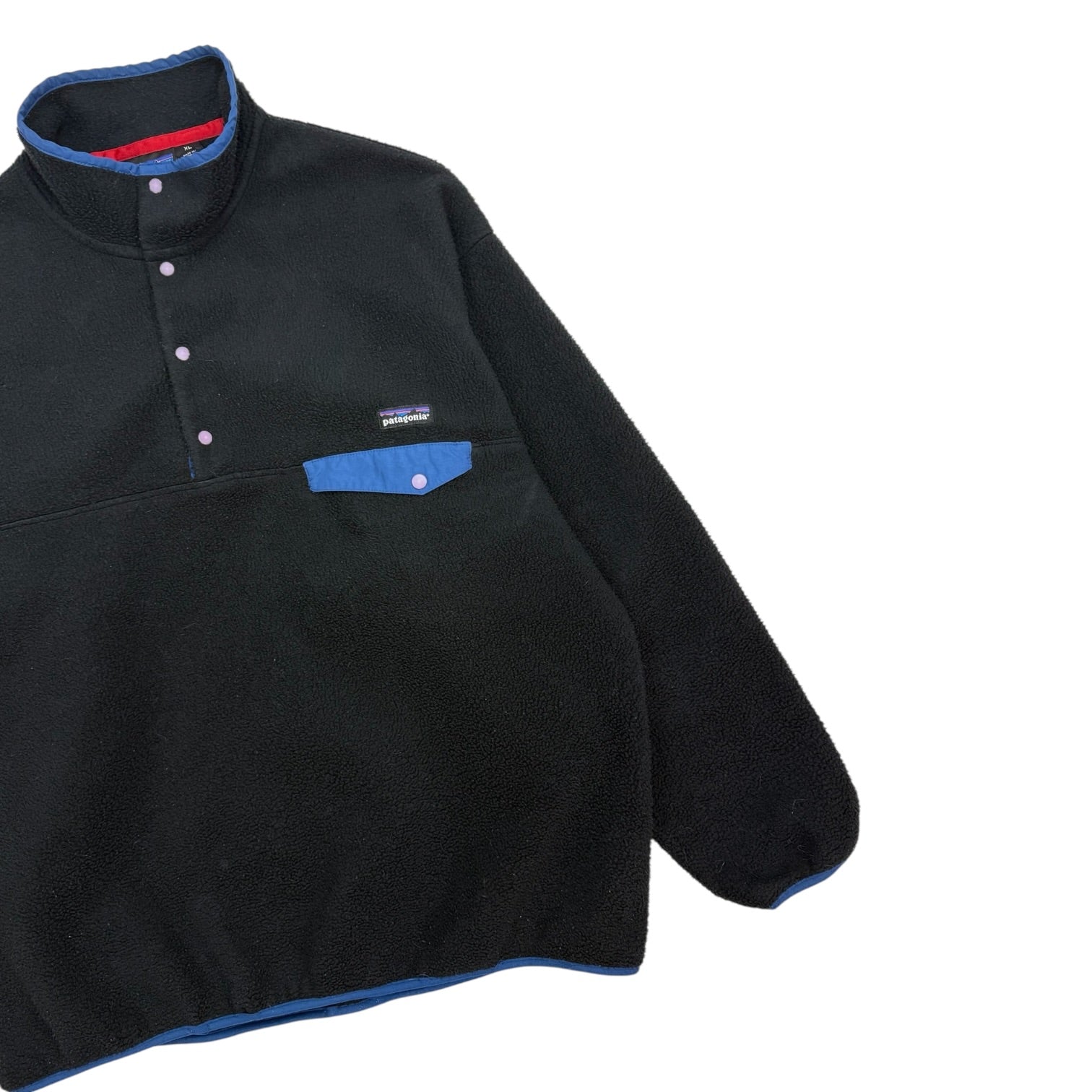 Vintage Patagonia Synchilla Snap T Fleece Black/Blue