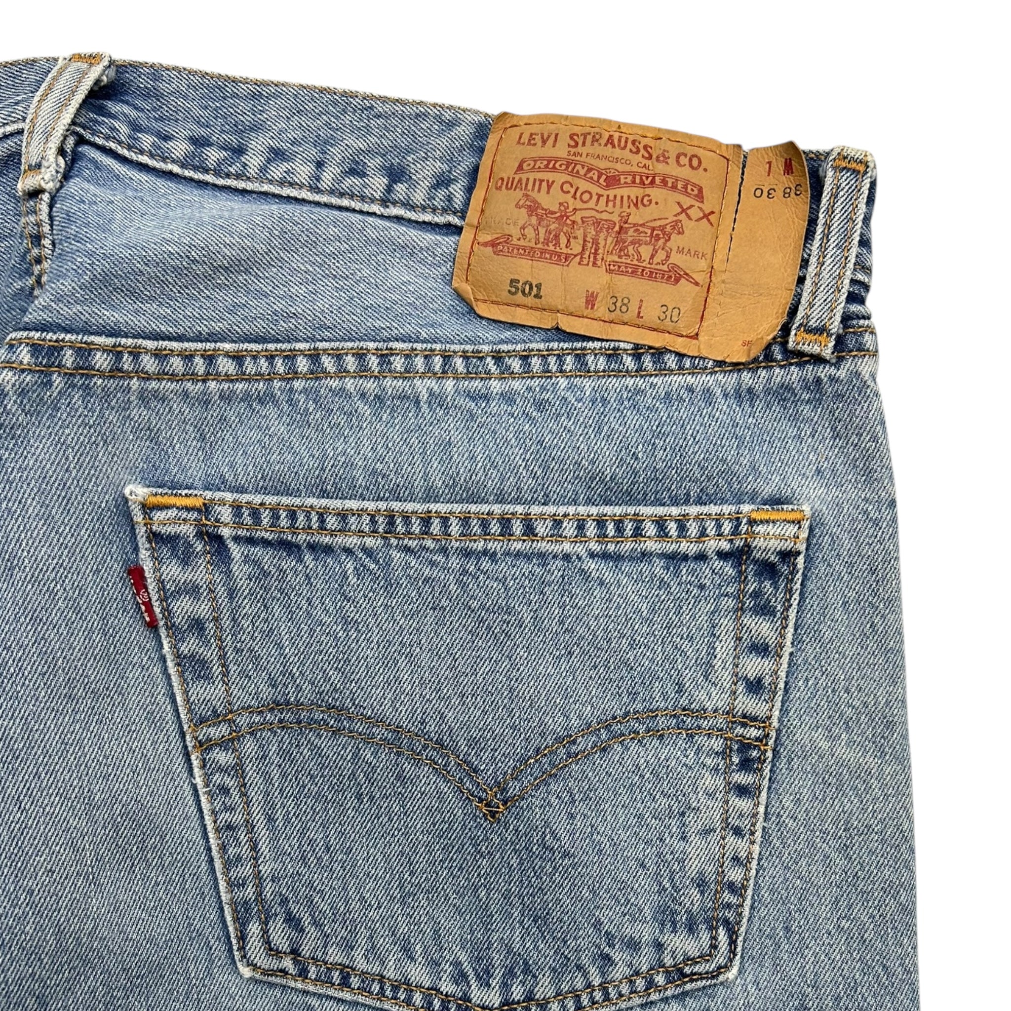 Vintage Orange Tag Levi’s 506 Faded Denim