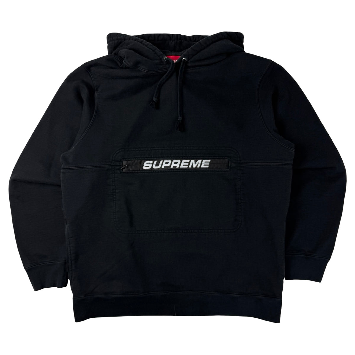 Supreme Zip Pouch Hooded Sweatshirt Black