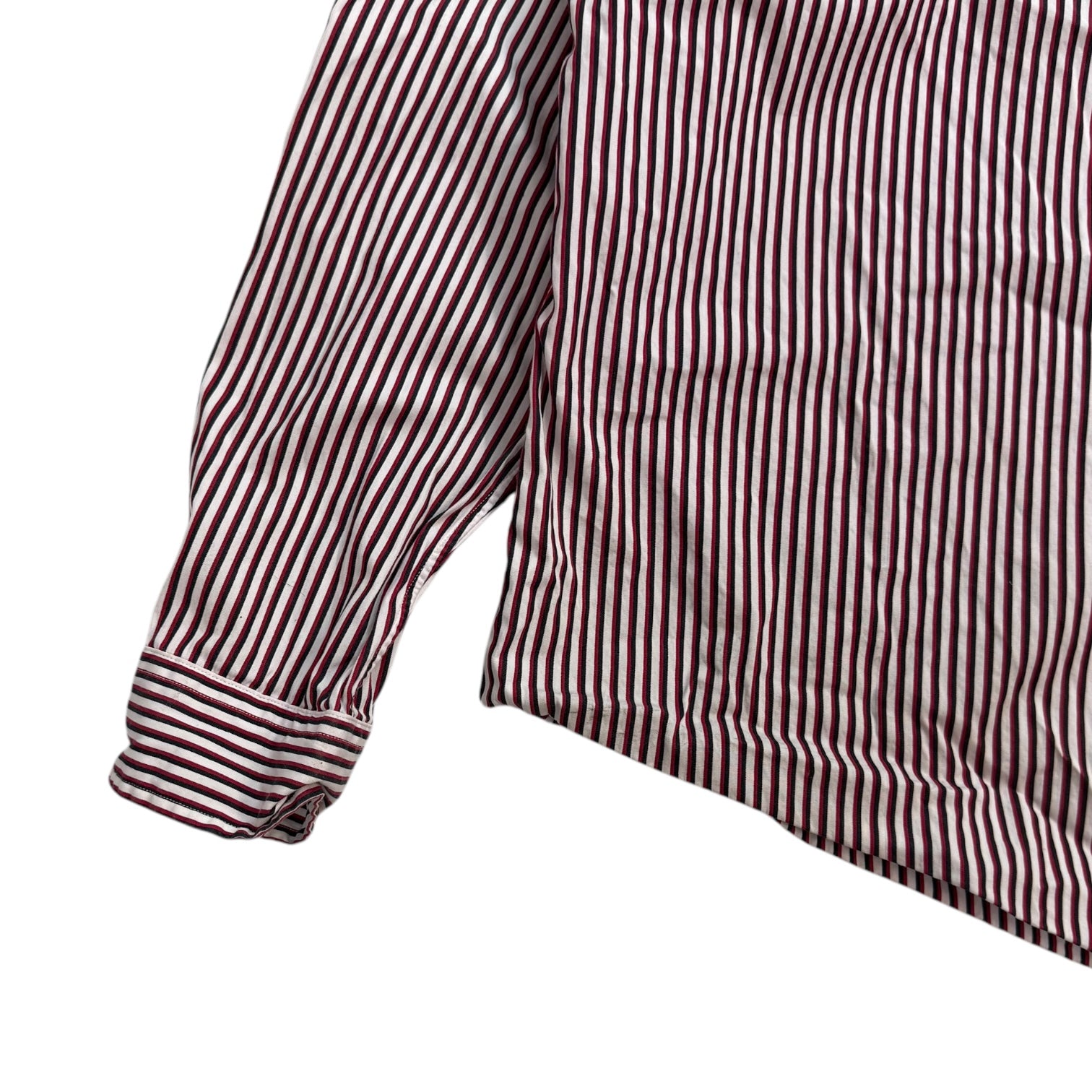 Vintage Ralph Lauren Striped Button Up Shirt Red/White