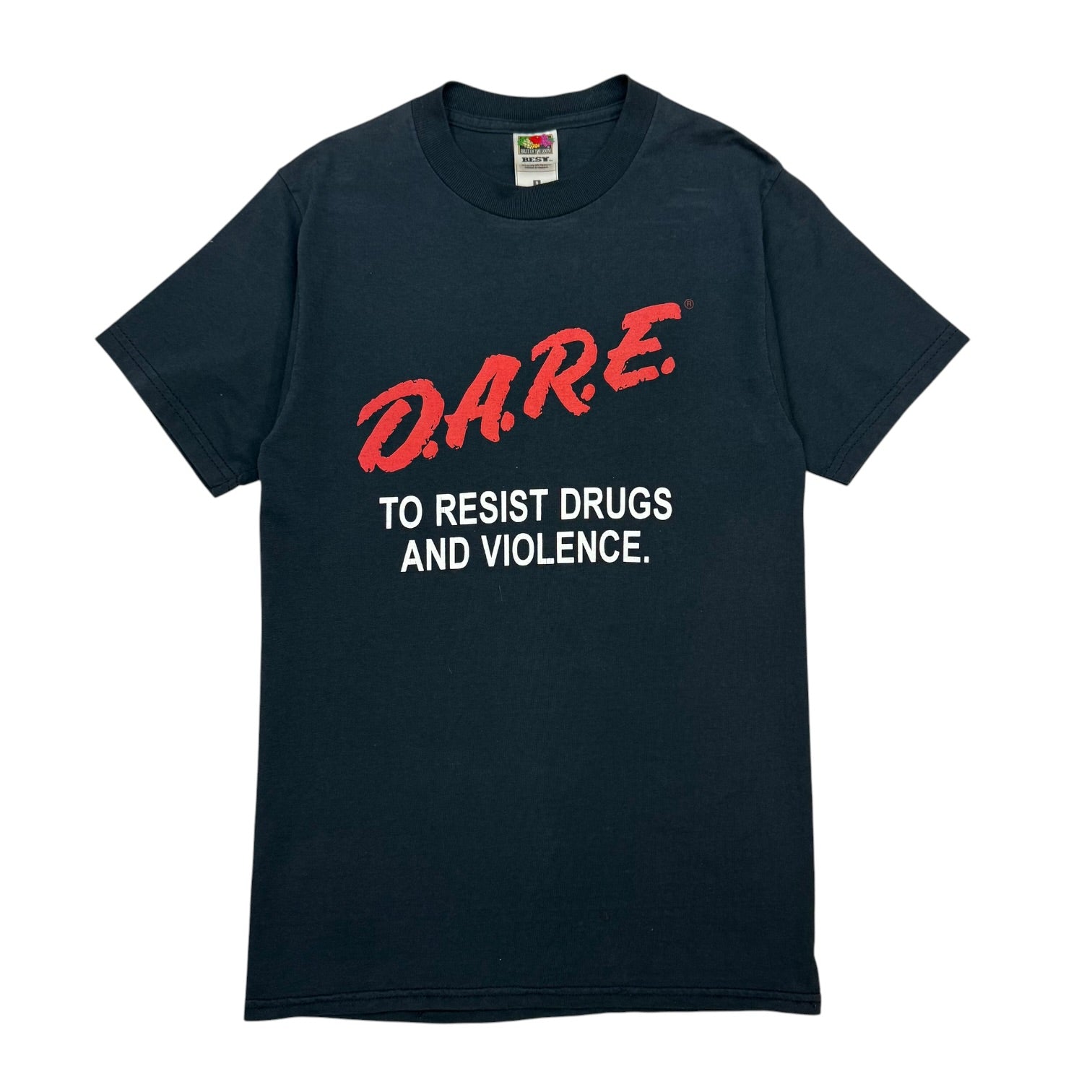 (W) Vintage D.A.R.E. To Resist Drugs And Violence. Tee Black