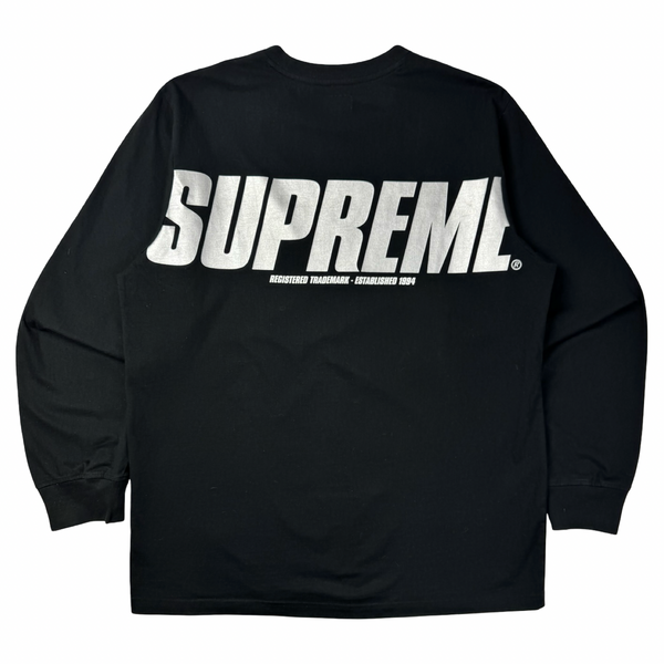 Supreme Trademark LS Top Black