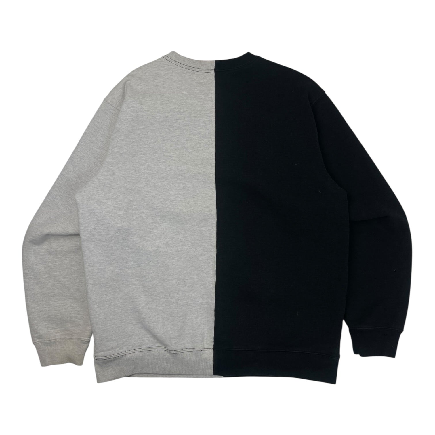Supreme Split Arc Logo Crewneck Black/Grey