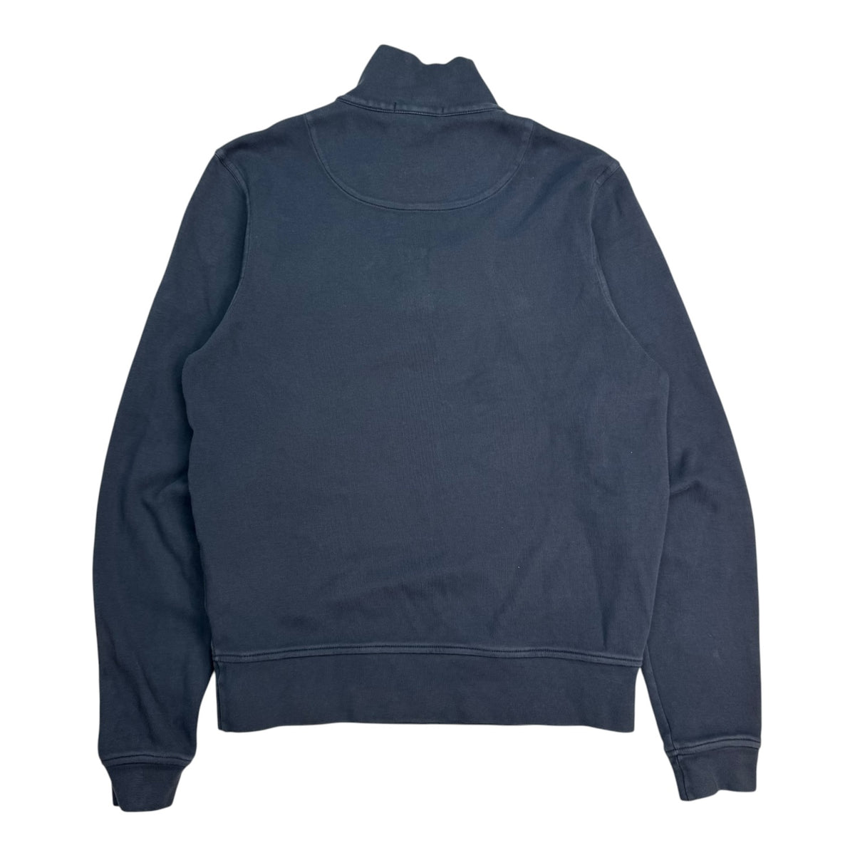 Vintage Burberry Quarter Zip Sweater Navy Blue