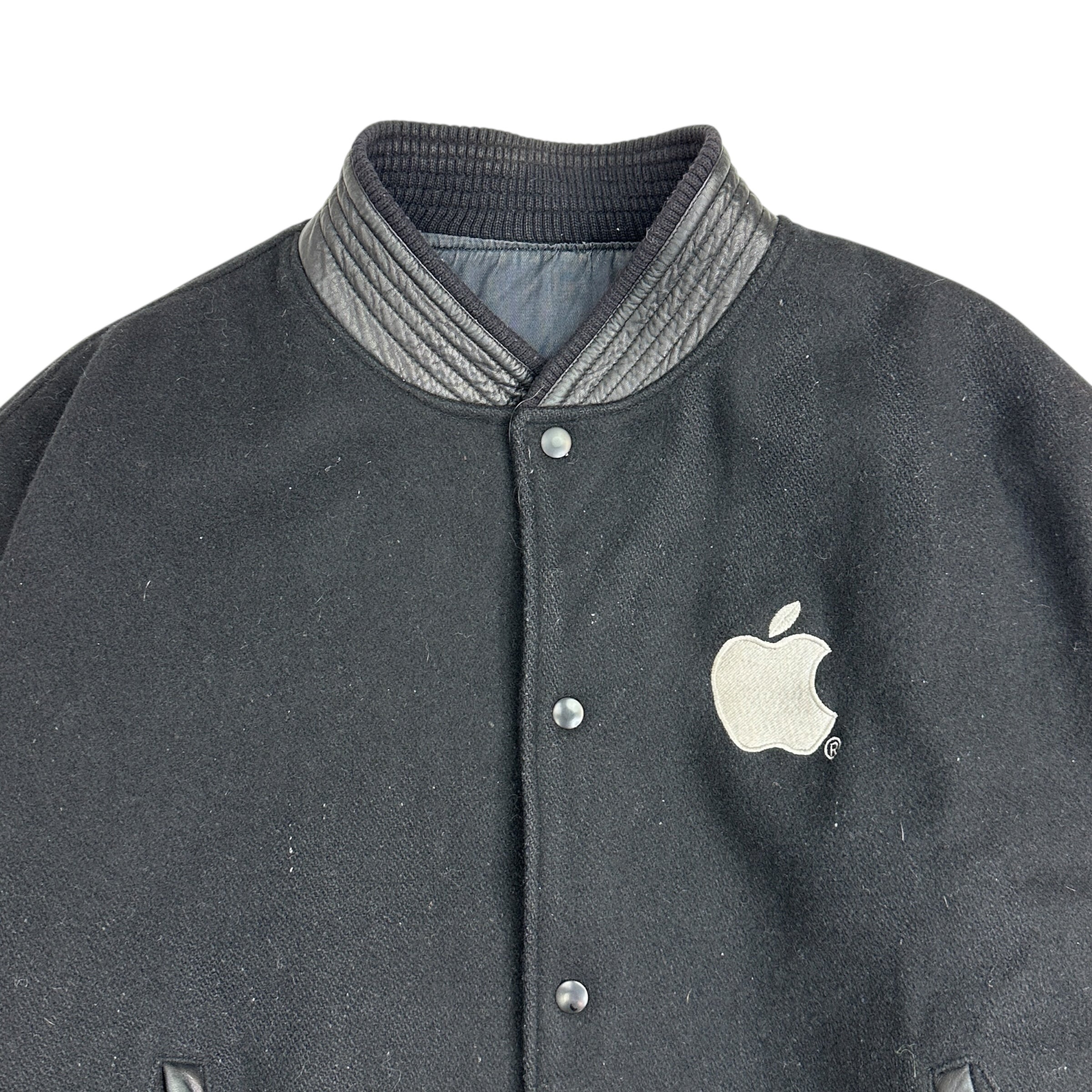 Vintage Apple Macintosh Varsity Jacket Black
