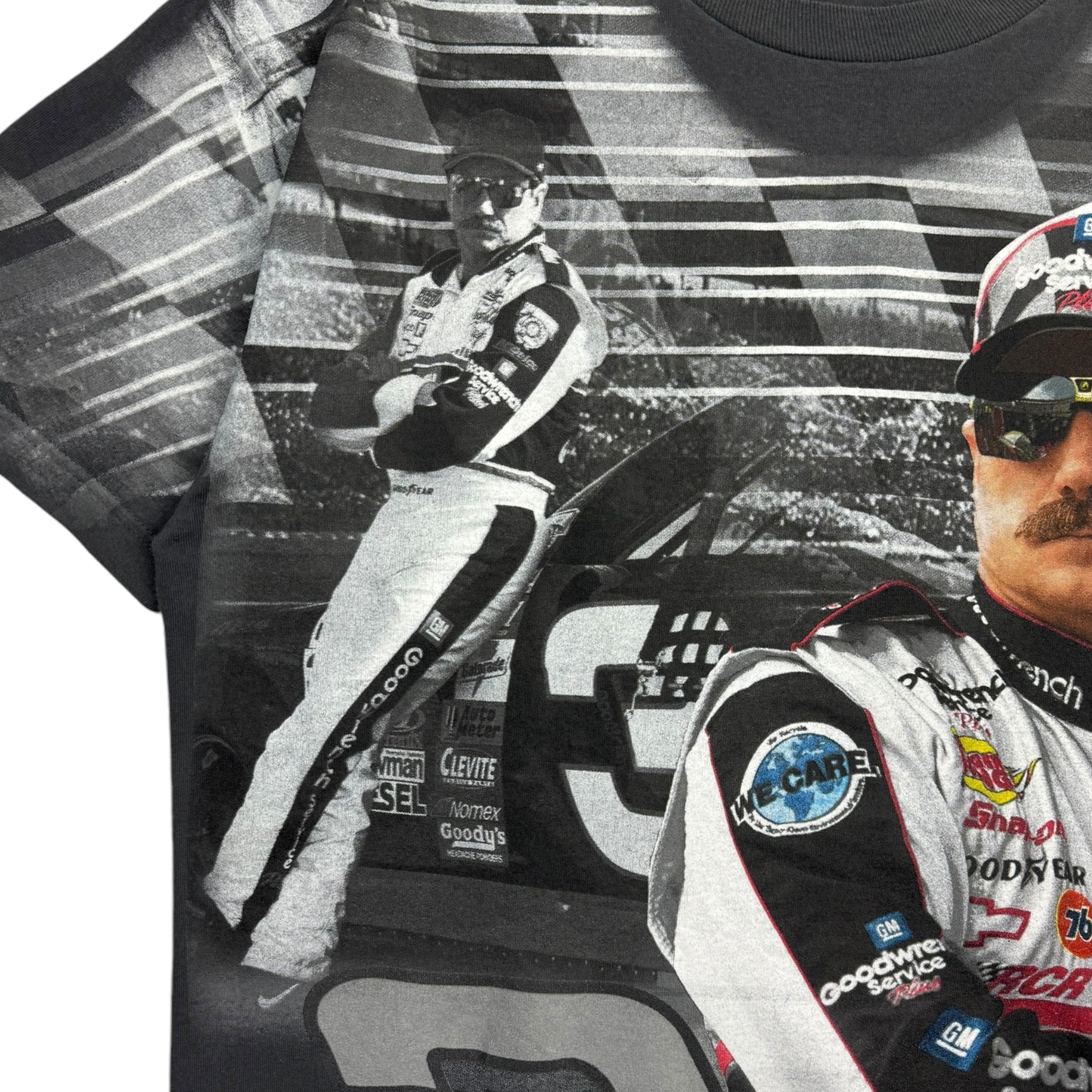 Vintage Dale Earnhardt All Over Print Racing T-Shirt