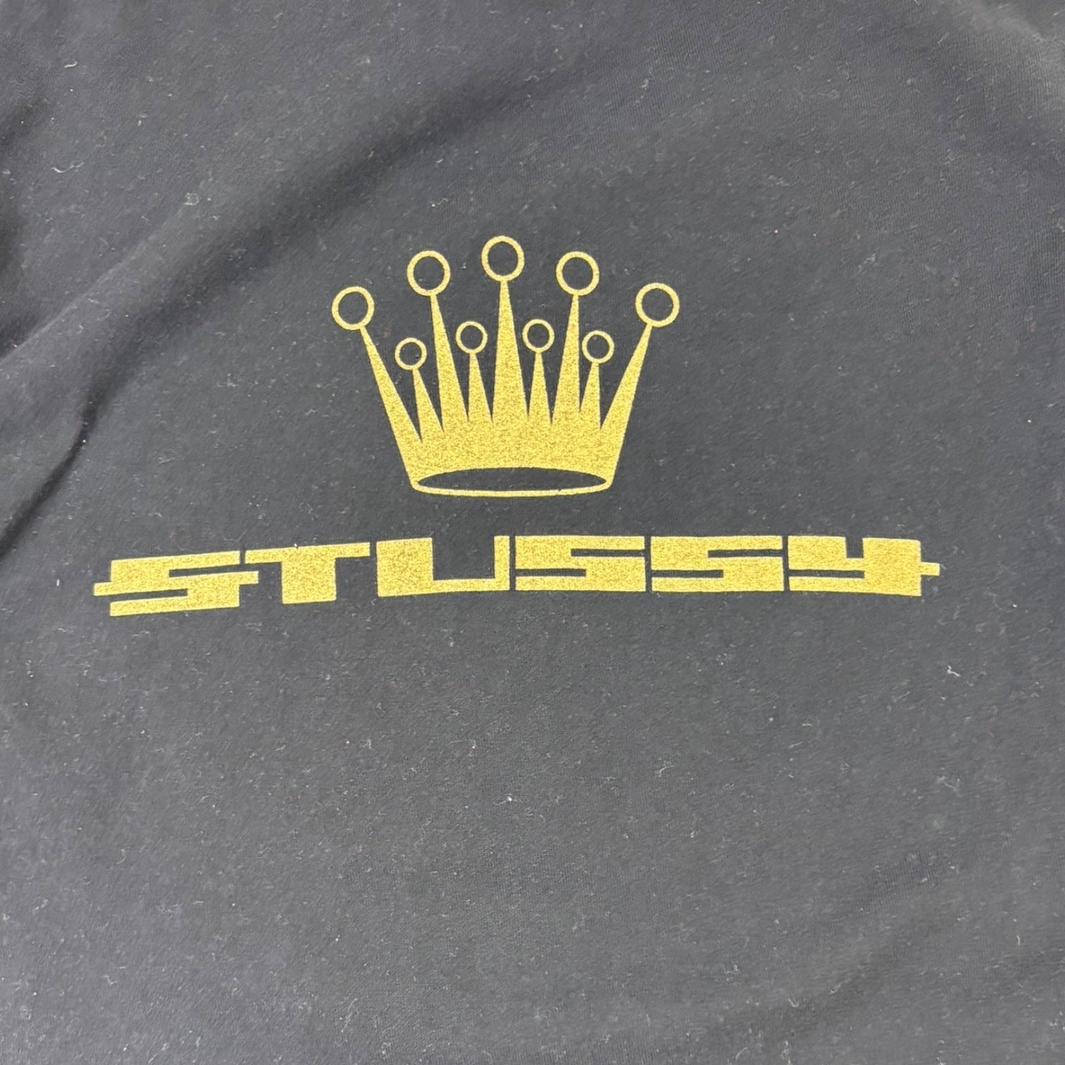 Stussy Crown Logo T-Shirt Black