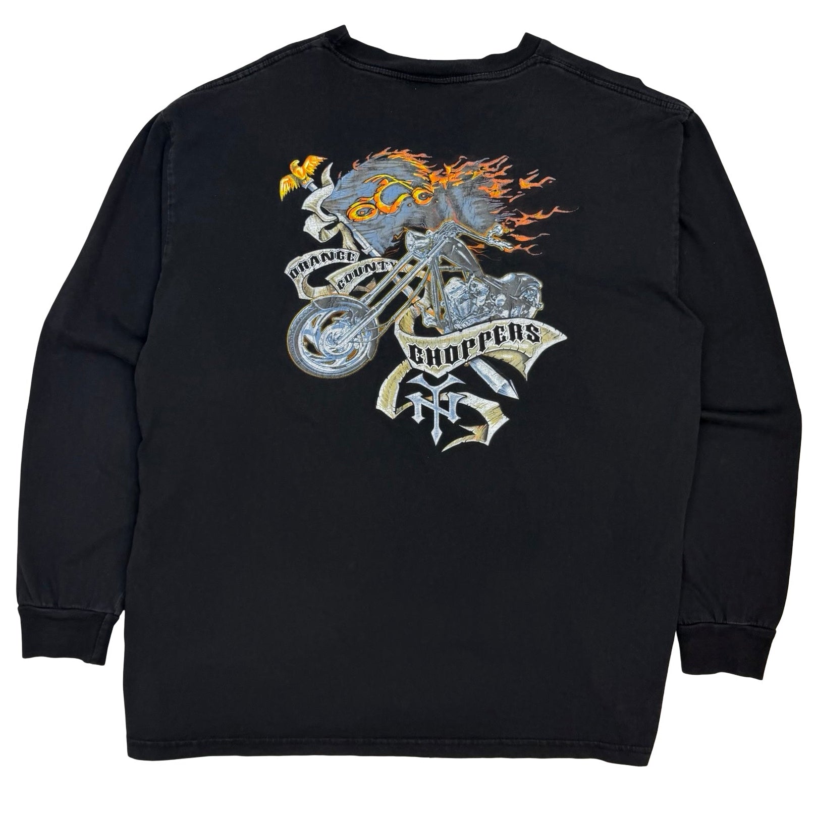 Vintage Orange County Choppers Biker Longsleeve Black
