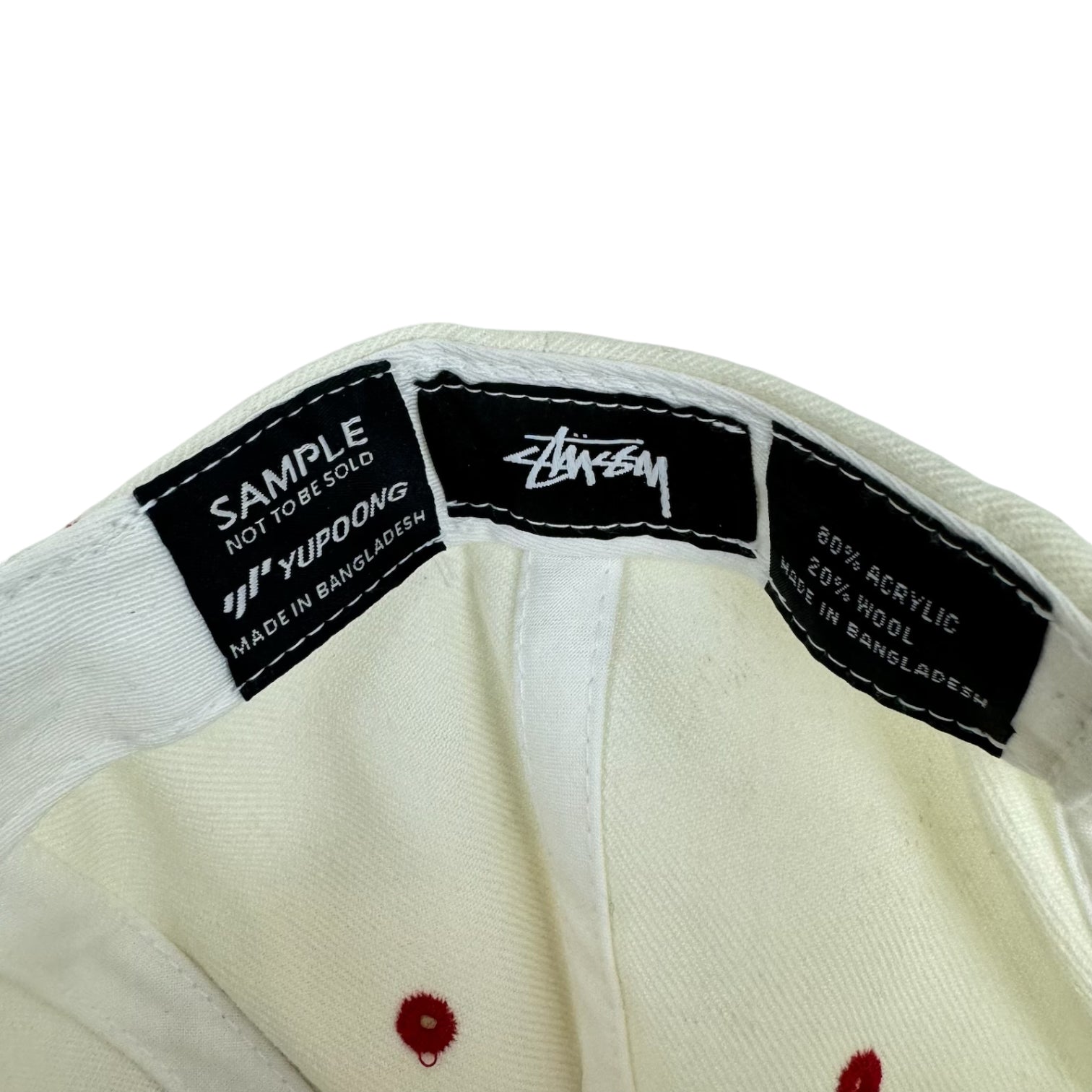 Stüssy USA Sample Snapback White/Navy