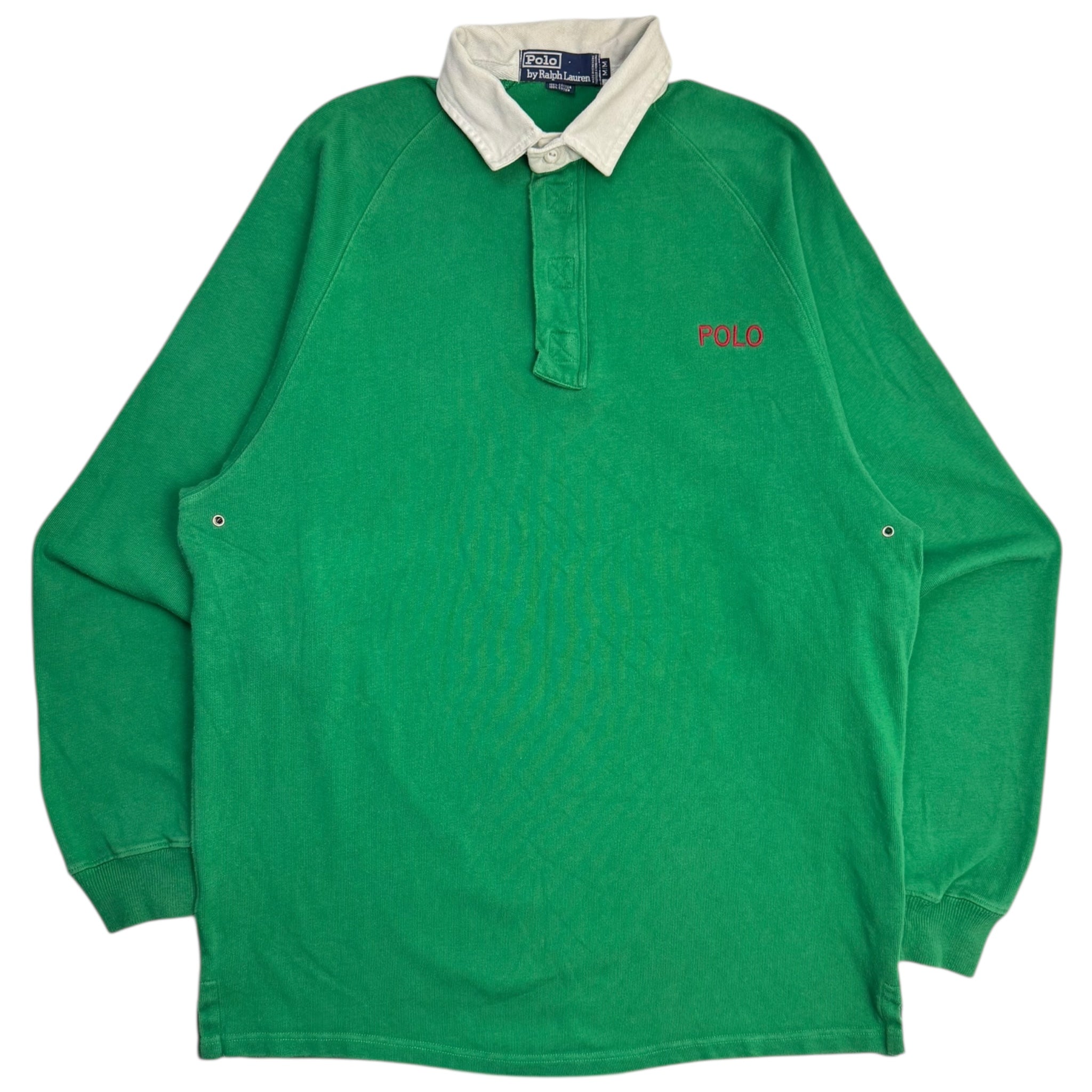 Vintage Polo Ralph Lauren Pocket Spellout Rugby Shirt